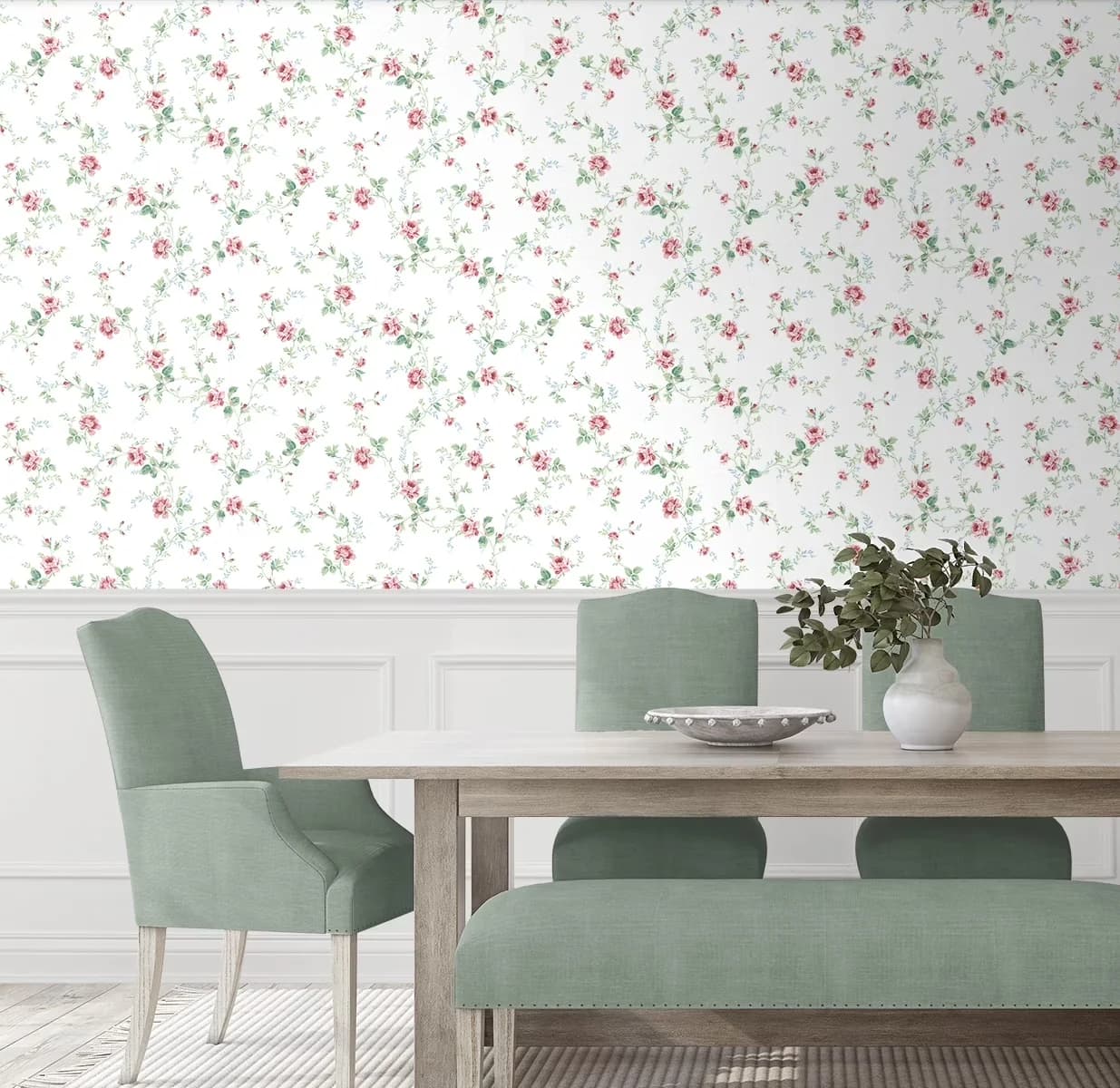 Sleek Wallpaper with Removable - Vinyl Pink Blush - Durable Build Model 2F80A7