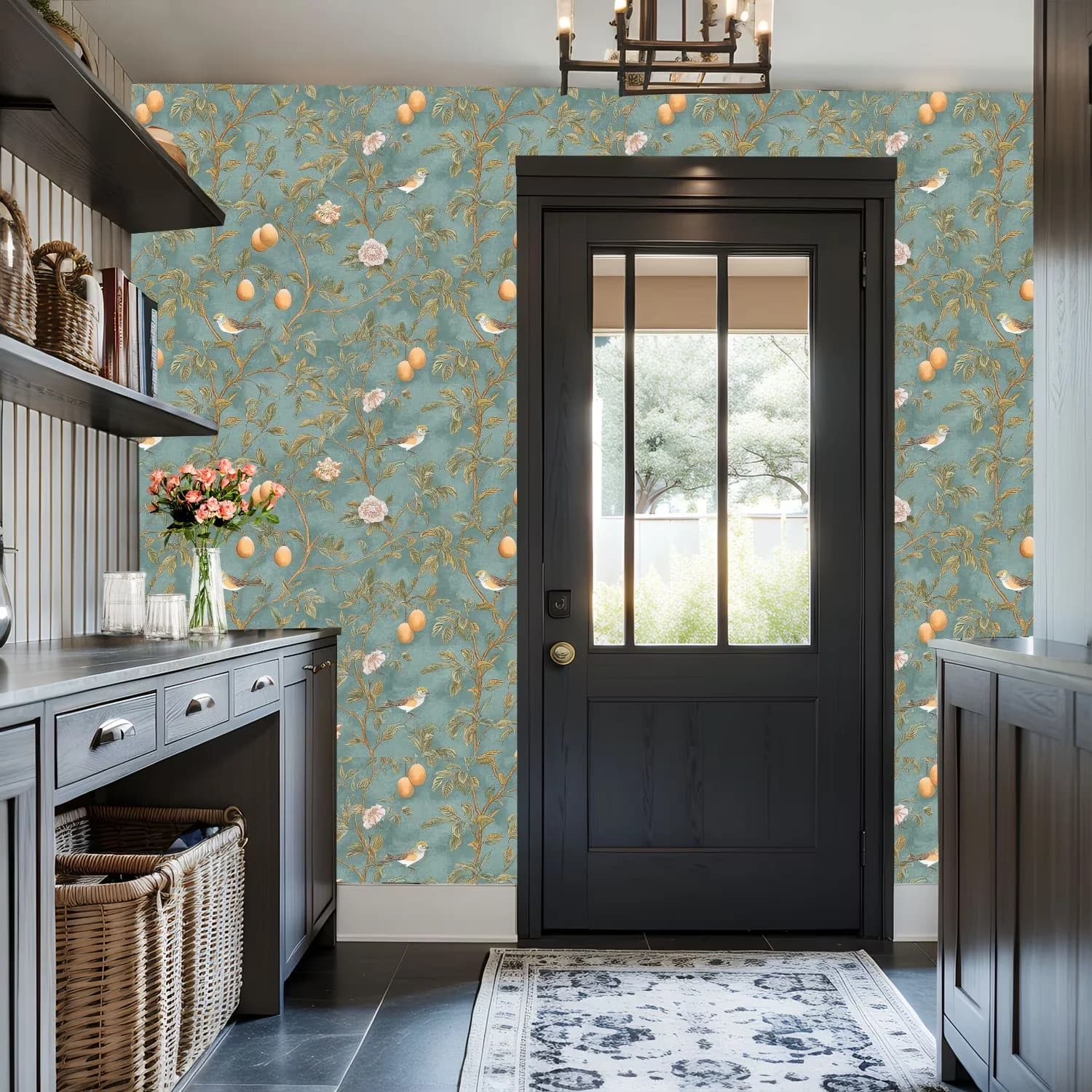 Versatile Wallpaper Wall Decals Wall Covering with Waterproof - Vinyl 17.7"W x 118"L for Kitchen, Bedroom Model 17C62F
