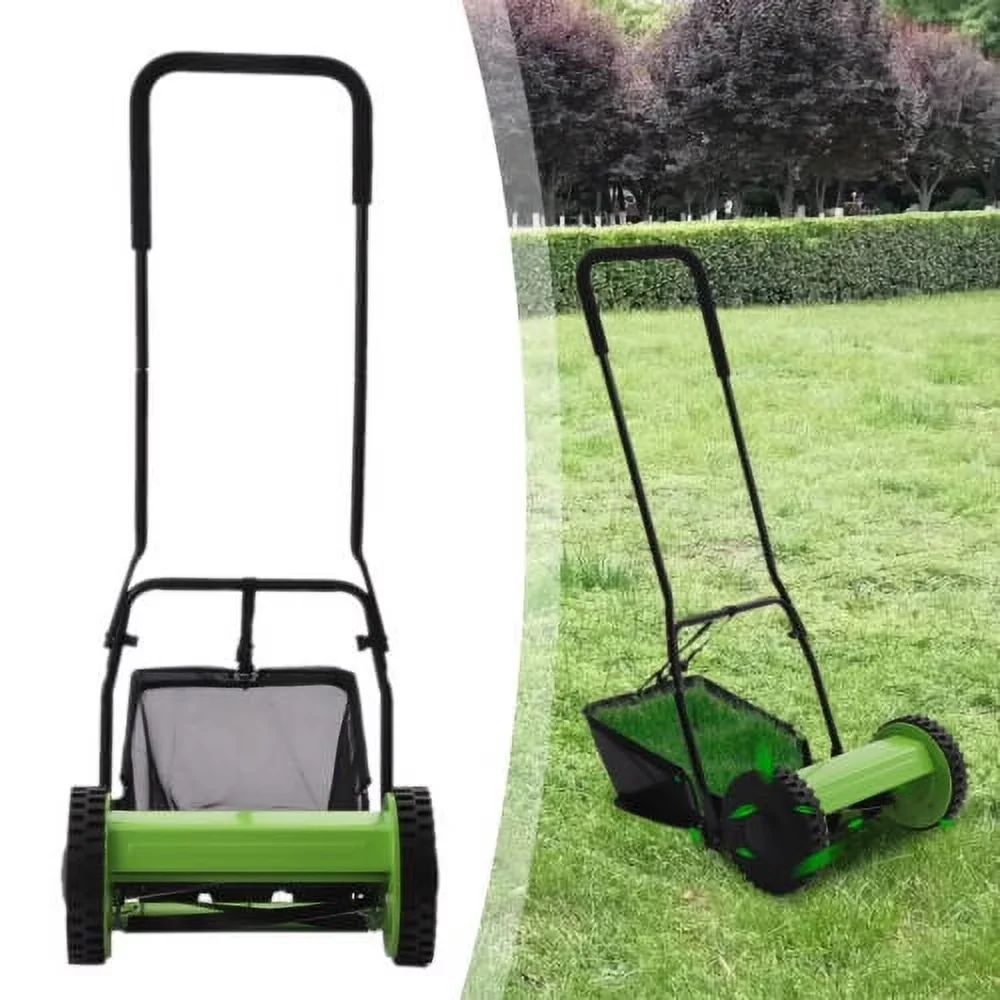 Push Mower Classic with Adjustable, Material of Blade: 65 Manganese Steel - Green Model 0B2444