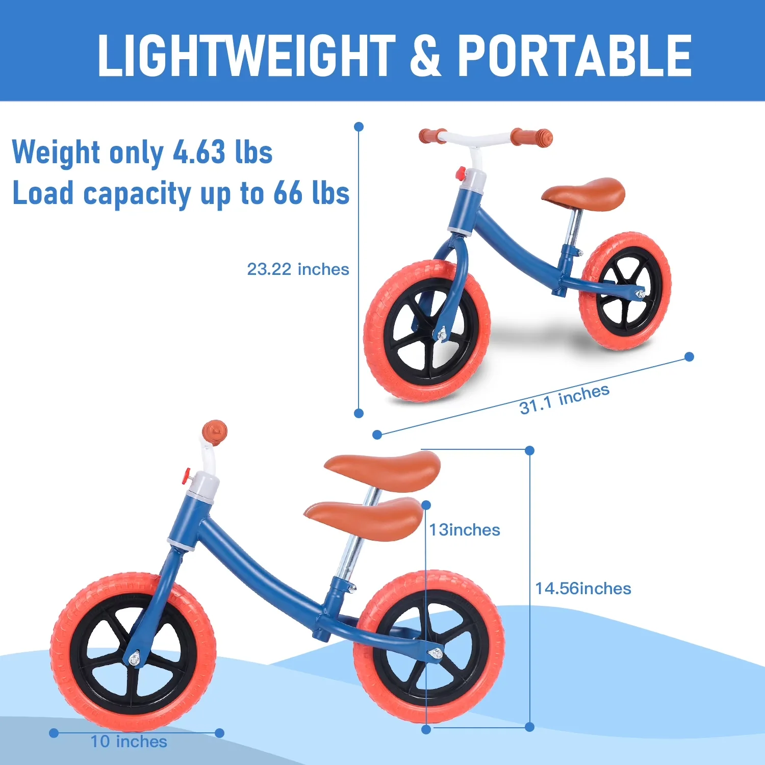 Kids Bike Efficient with Adjustable Seat, Balance for Daily Use - Model 4AA02A