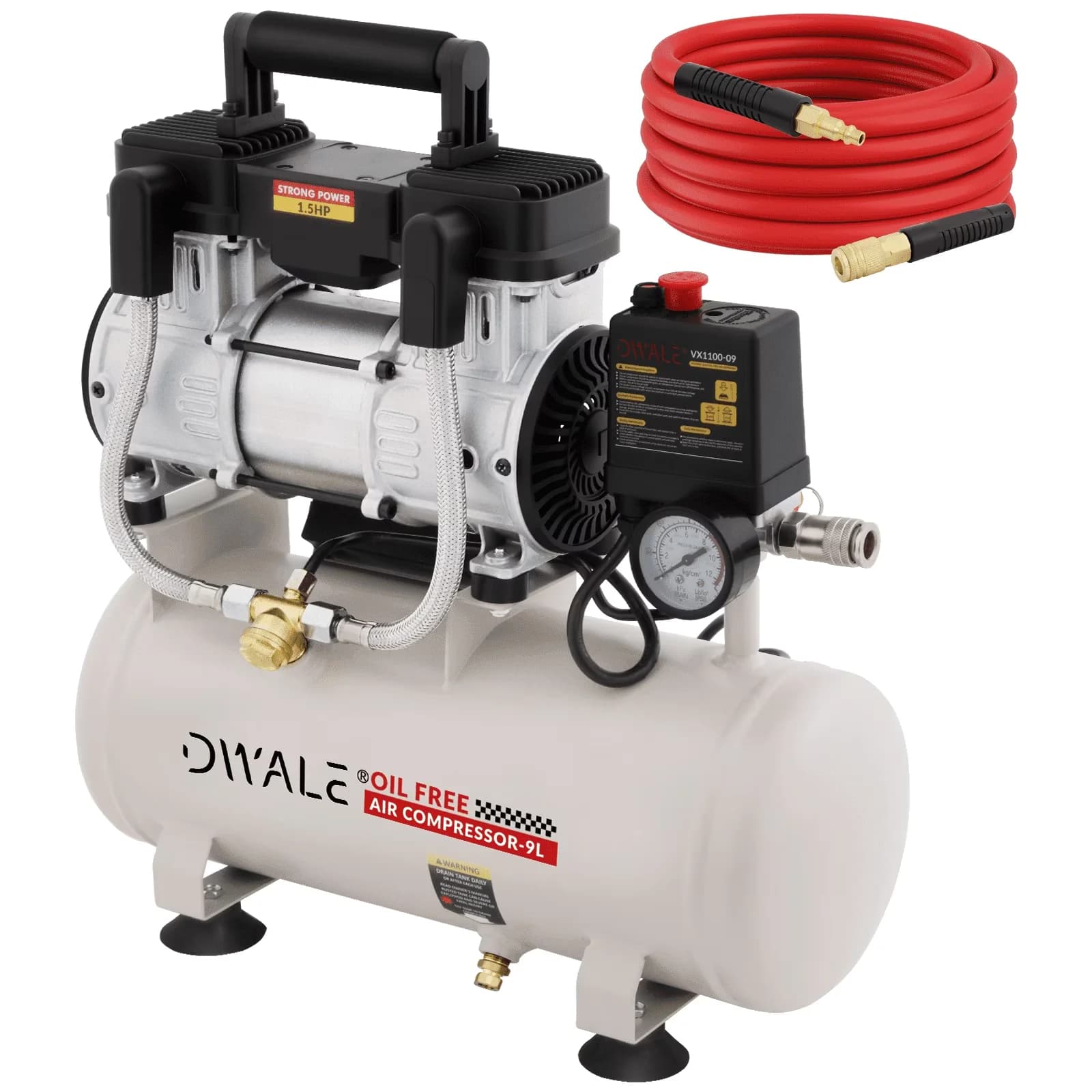 Air Tools Compressor Modern with 110V, Quiet Operation, Ultra Quiet - 5HP Model 12619D
