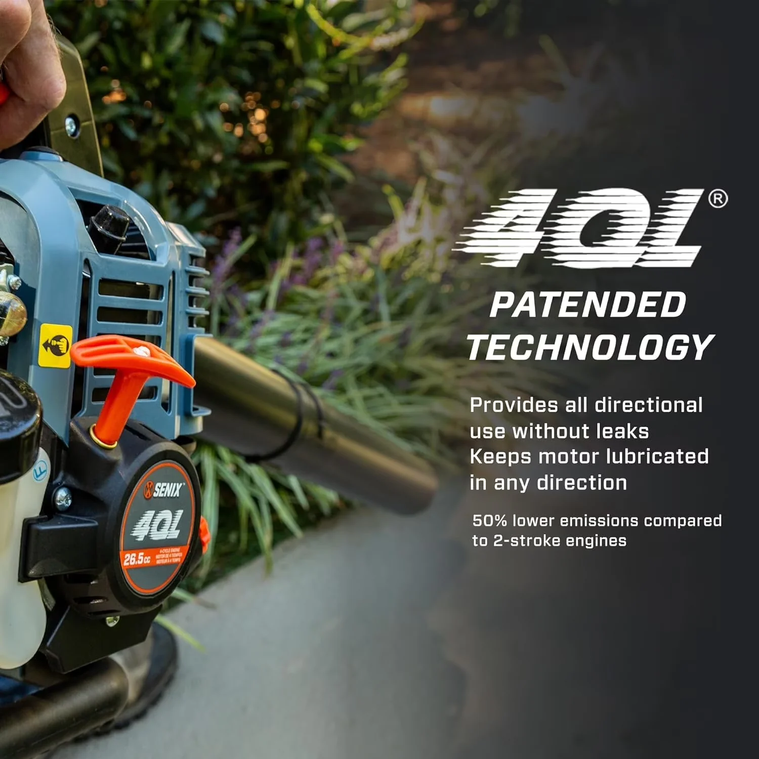 Classic Leaf Blower with Dual-Grip Handle, 410 CFM/125 MPH, 4QL 26.5cc 4-Cycle Gas Powered - Model 876CB1