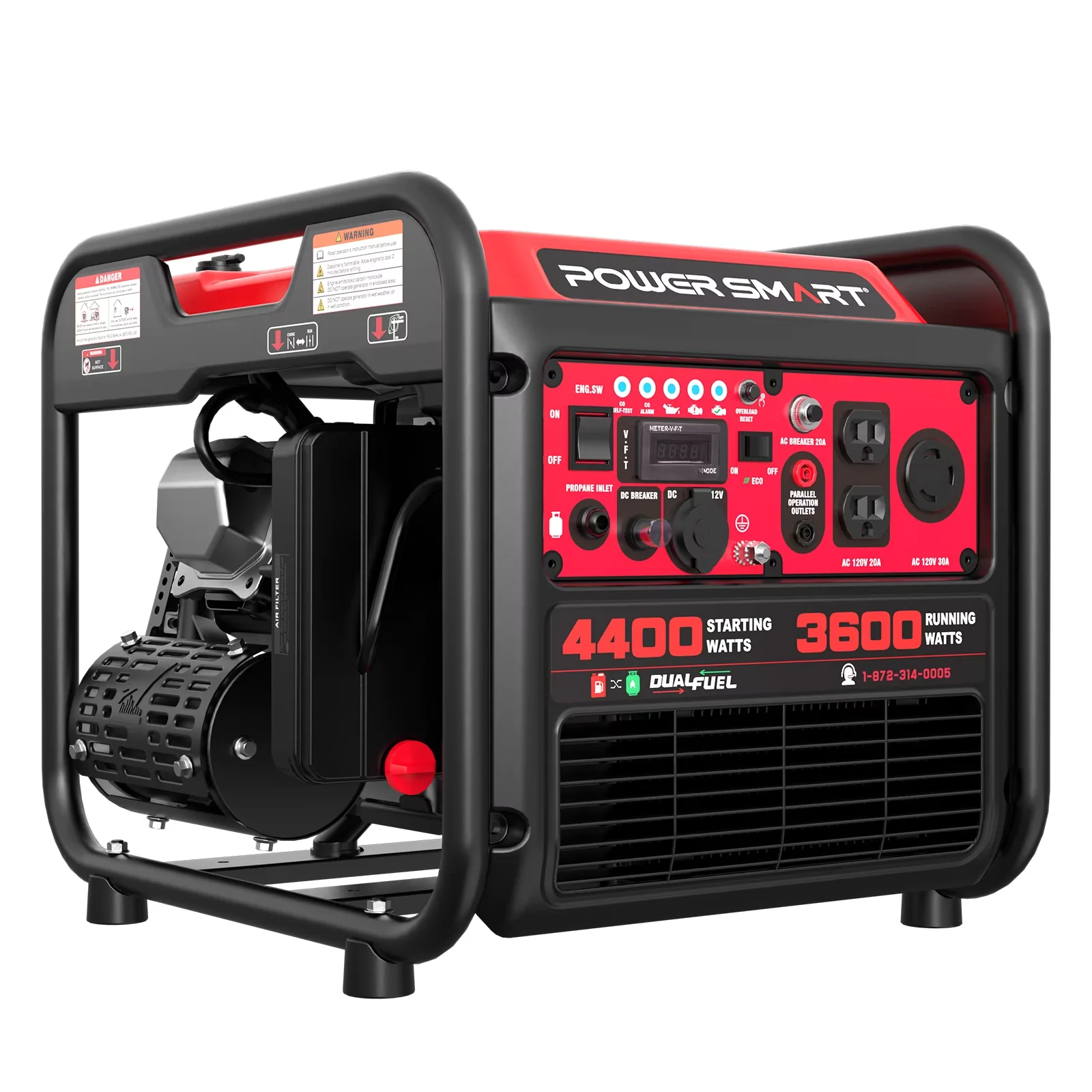 Generator Durable with 4400W, Co Shut-Off, Inverter Tech CO Protect () - Model D2D4DF