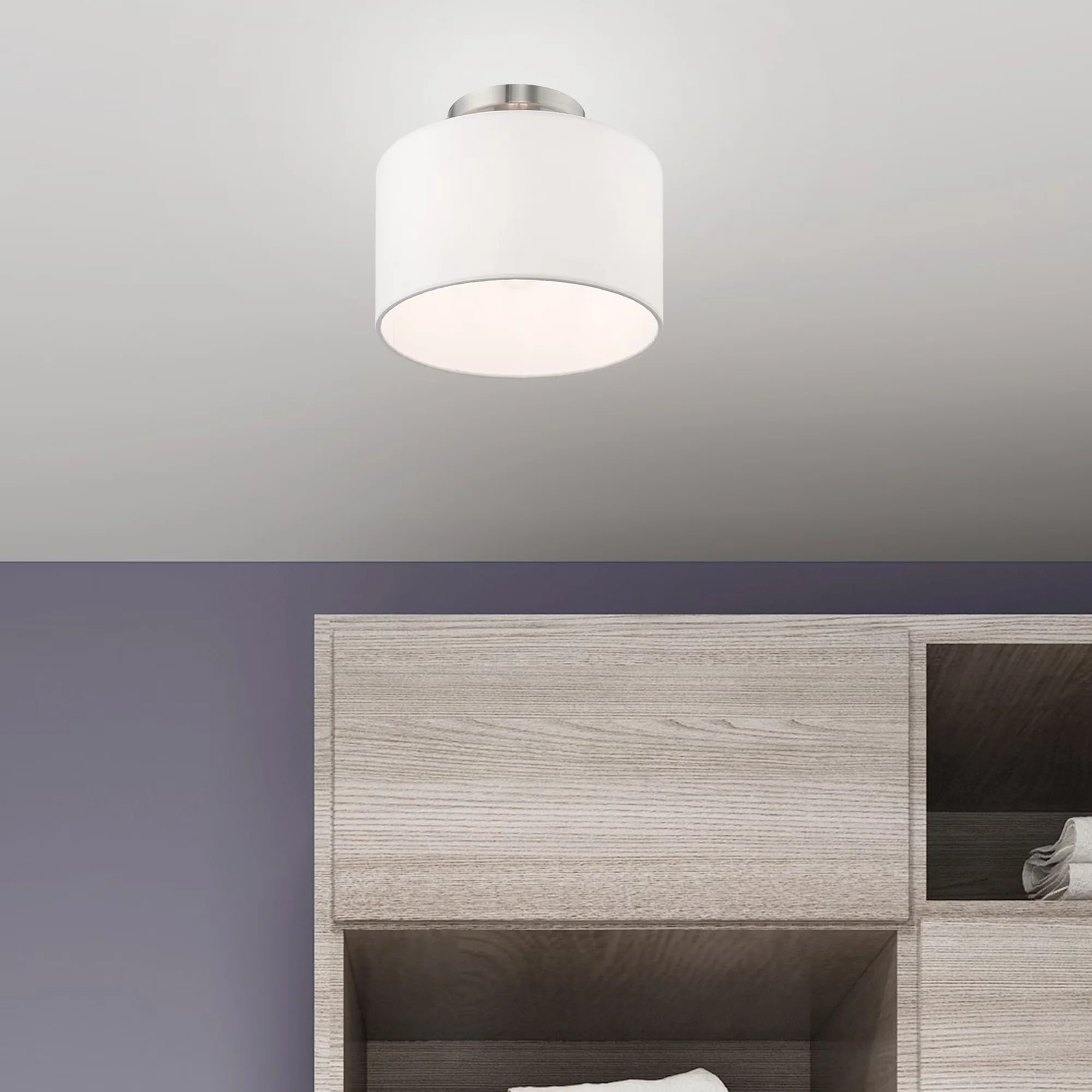 Innovative Ceiling Lights Fixture with Incandescent, Transitional - Steel Silver Model 09619B
