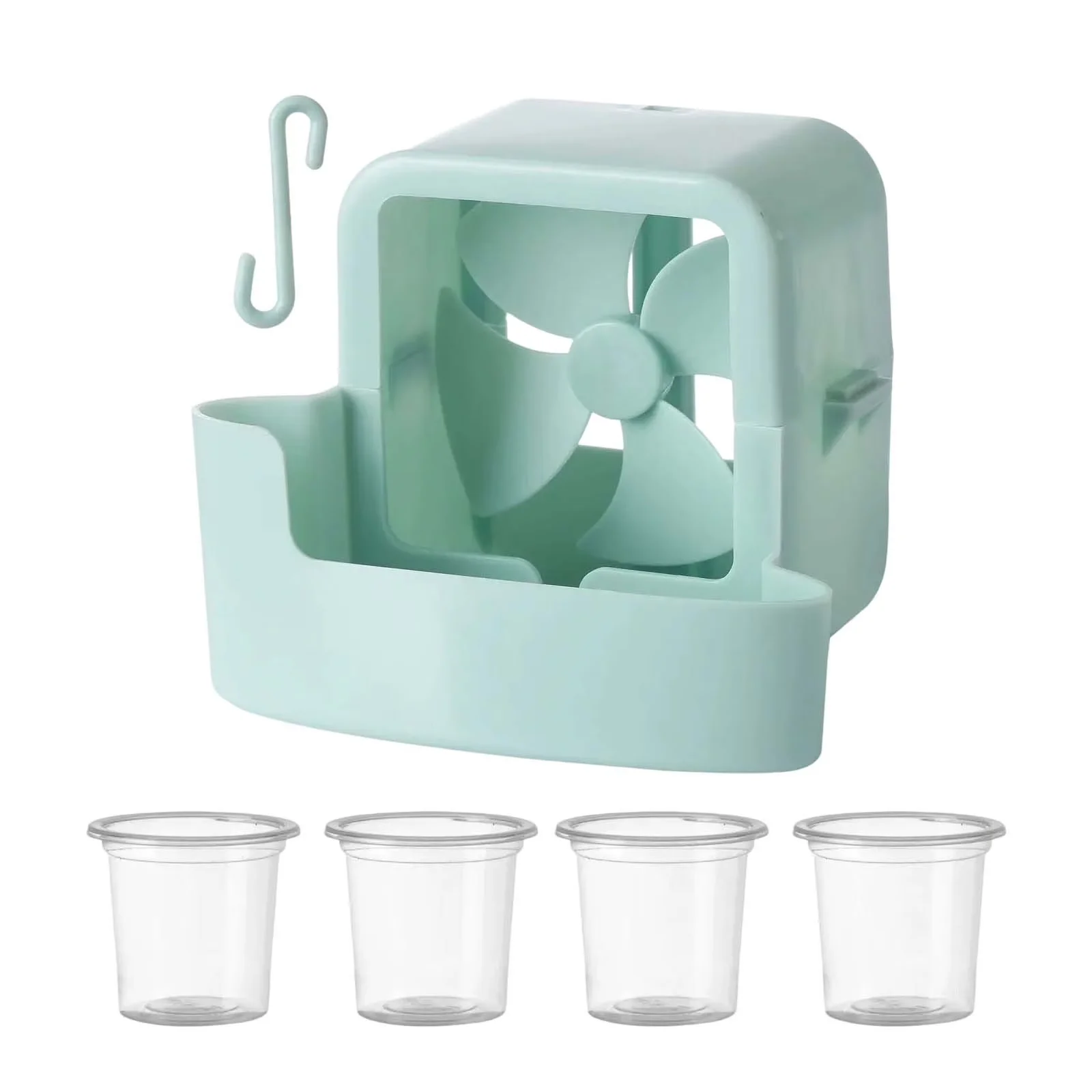 Fans In Cooling Sleek with Oscillating, Ice Box - Plastic for Office, Dorm Model 2B369B