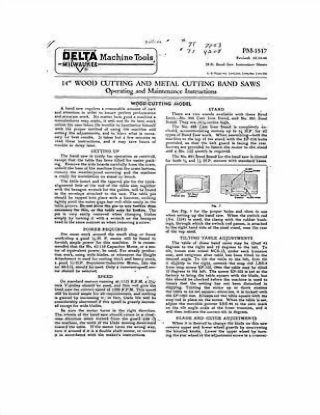 Efficient Power Saw with Instruction Manual ONLY for Everyday Use - Model D23F17