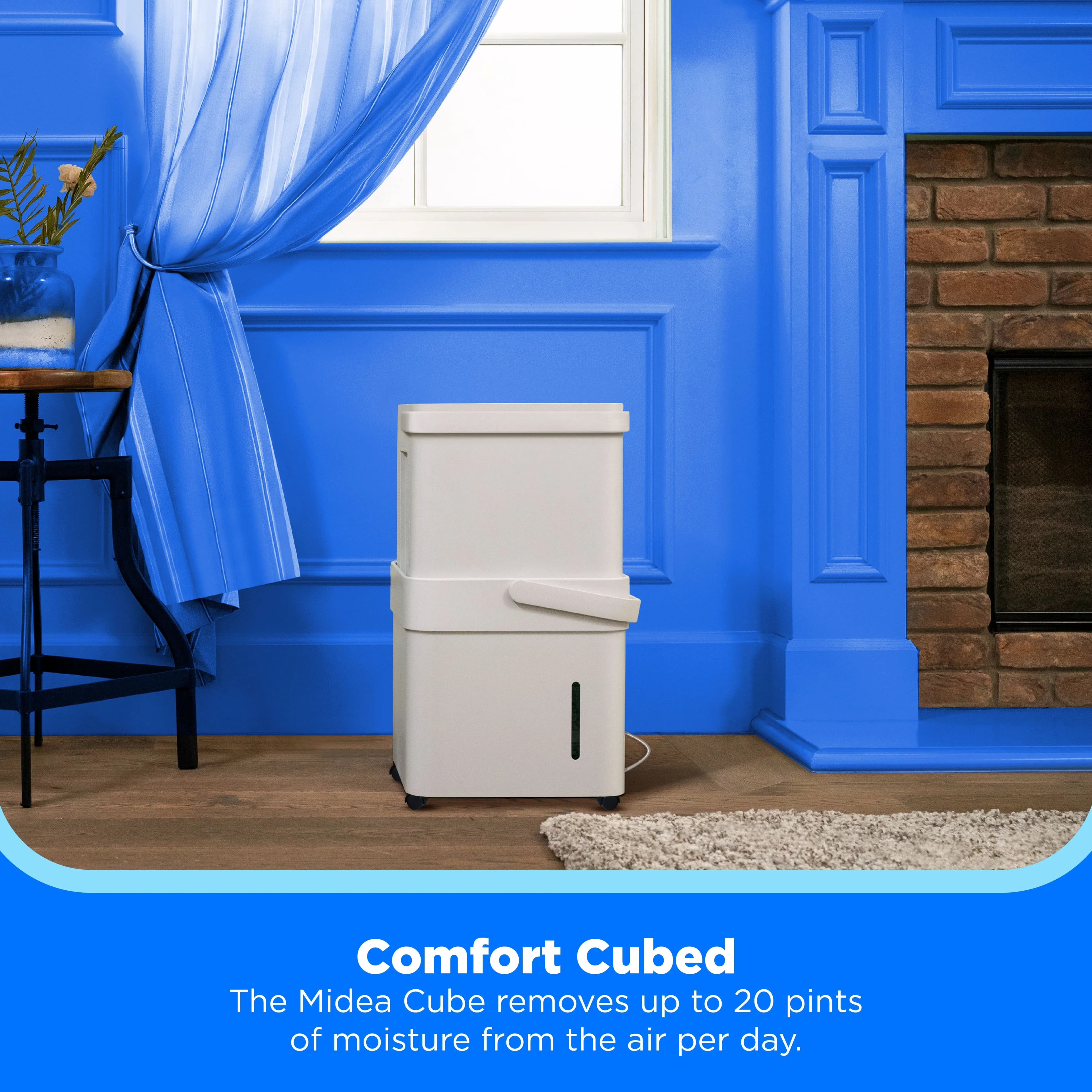 Modern Dehumidifier with Bucket Full Indicator, Energy Efficient - White Model 644B27