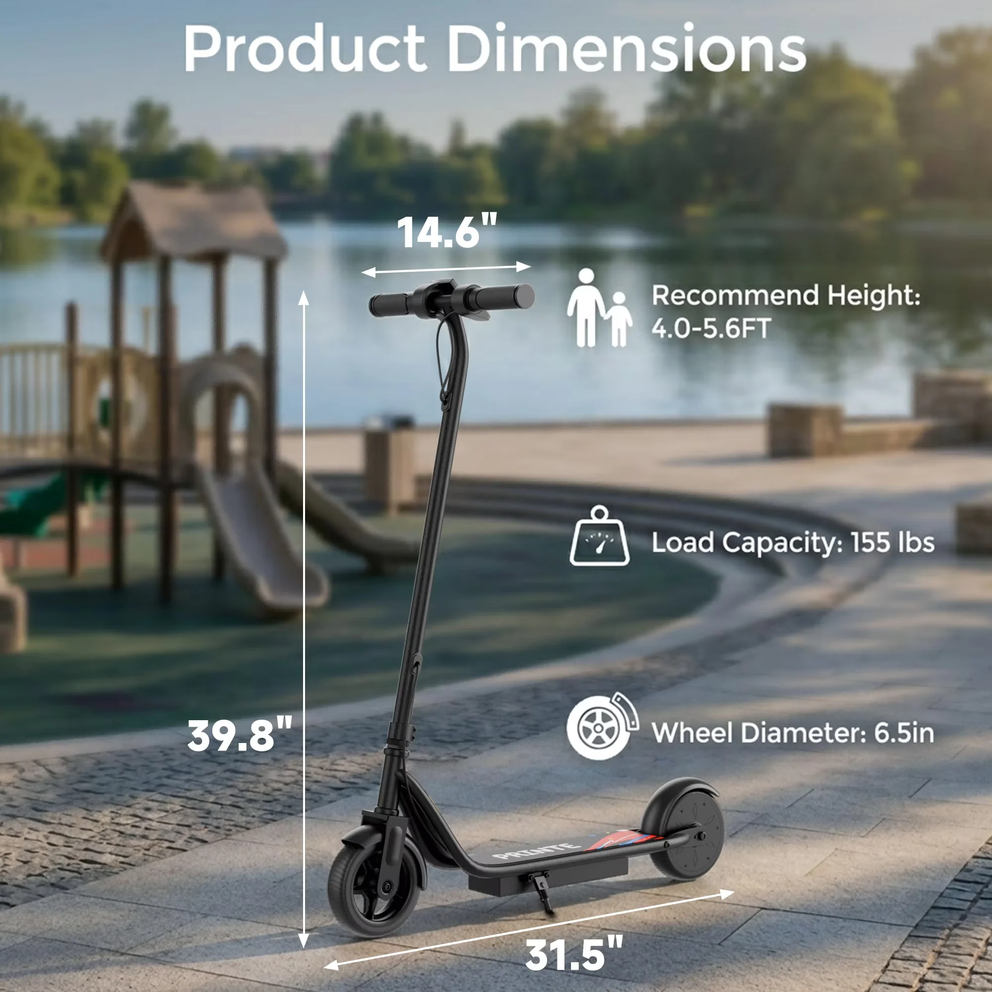 Scooter Premium with 250W, Portable, N65 Foldable Electric - Black Iron Model CE4D1F