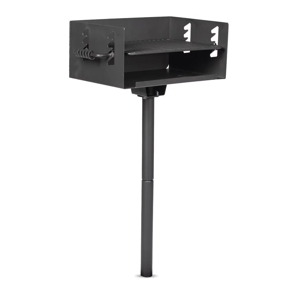 Charcoal Grill Professional with Rust Resistant, Park-Style - Black Steel Model 990FC5