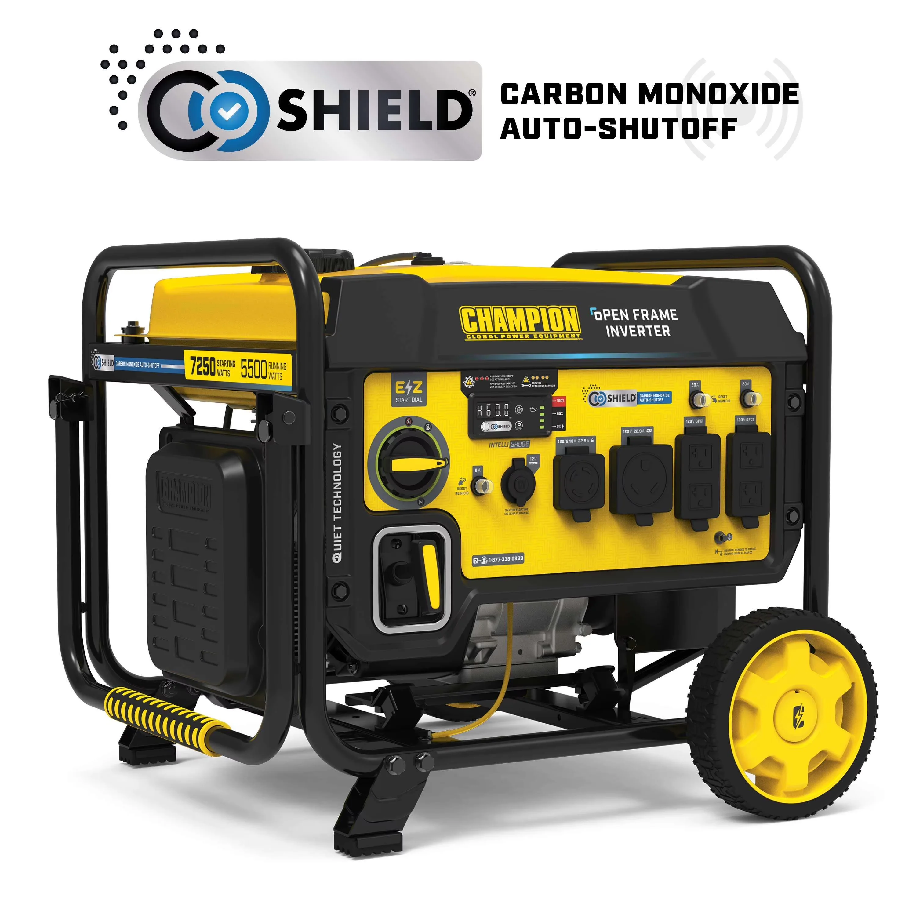 Durable Generator with 7250W, Co Shut-Off, Quiet Technology and CO Shield® - Model 869A3E