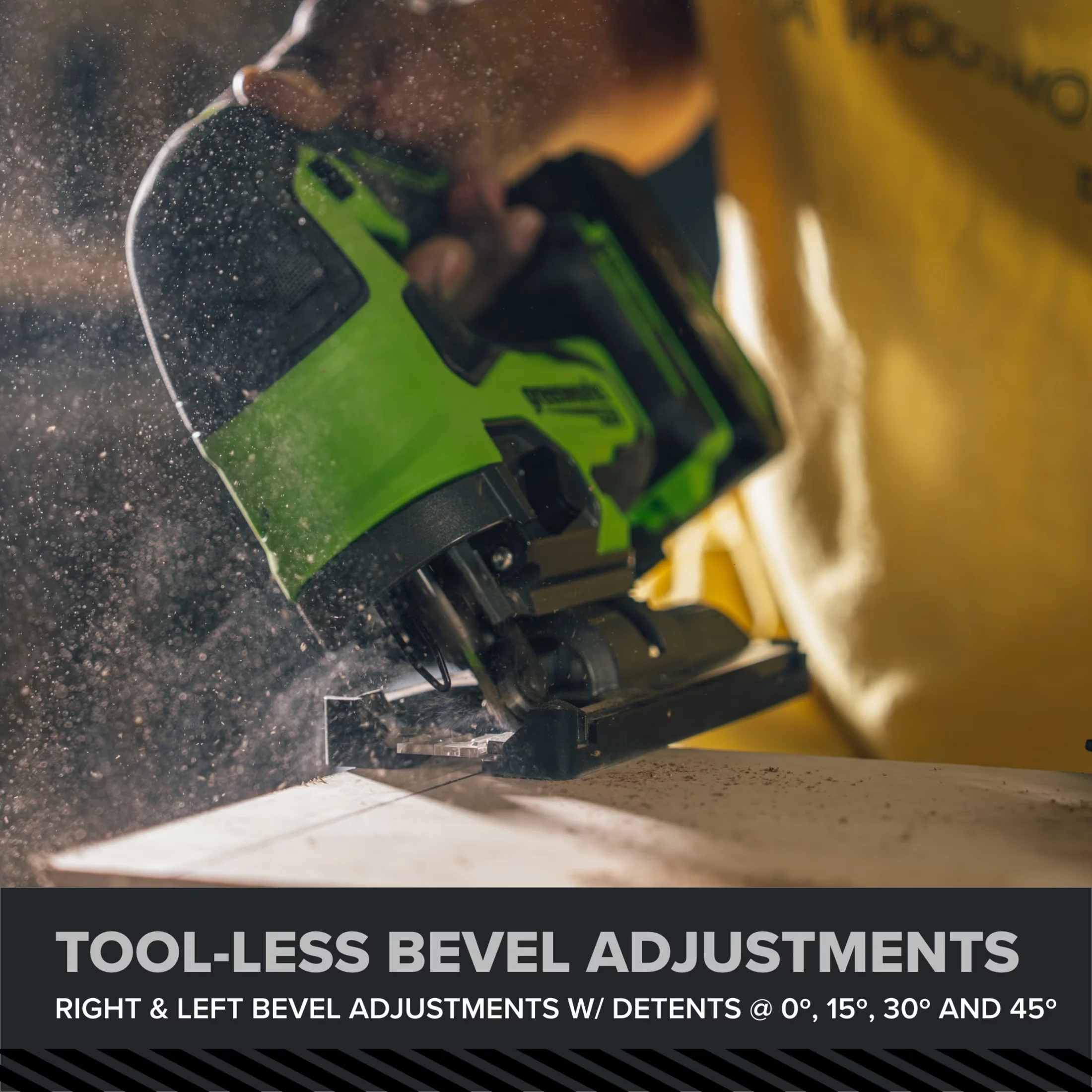 Professional Power Saw with 24V, Tool Only - Green - Contemporary Style Model 8F2AB5
