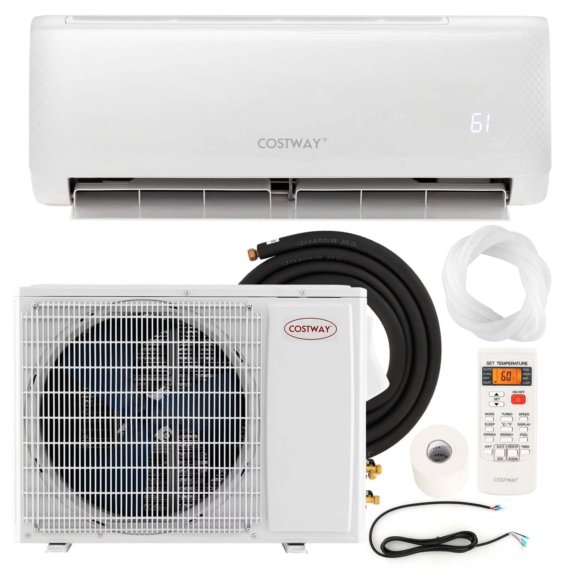 Sleek Air Conditioner with 18000 BTU, Energy Efficient, Remote Controlled - White Model CF2876