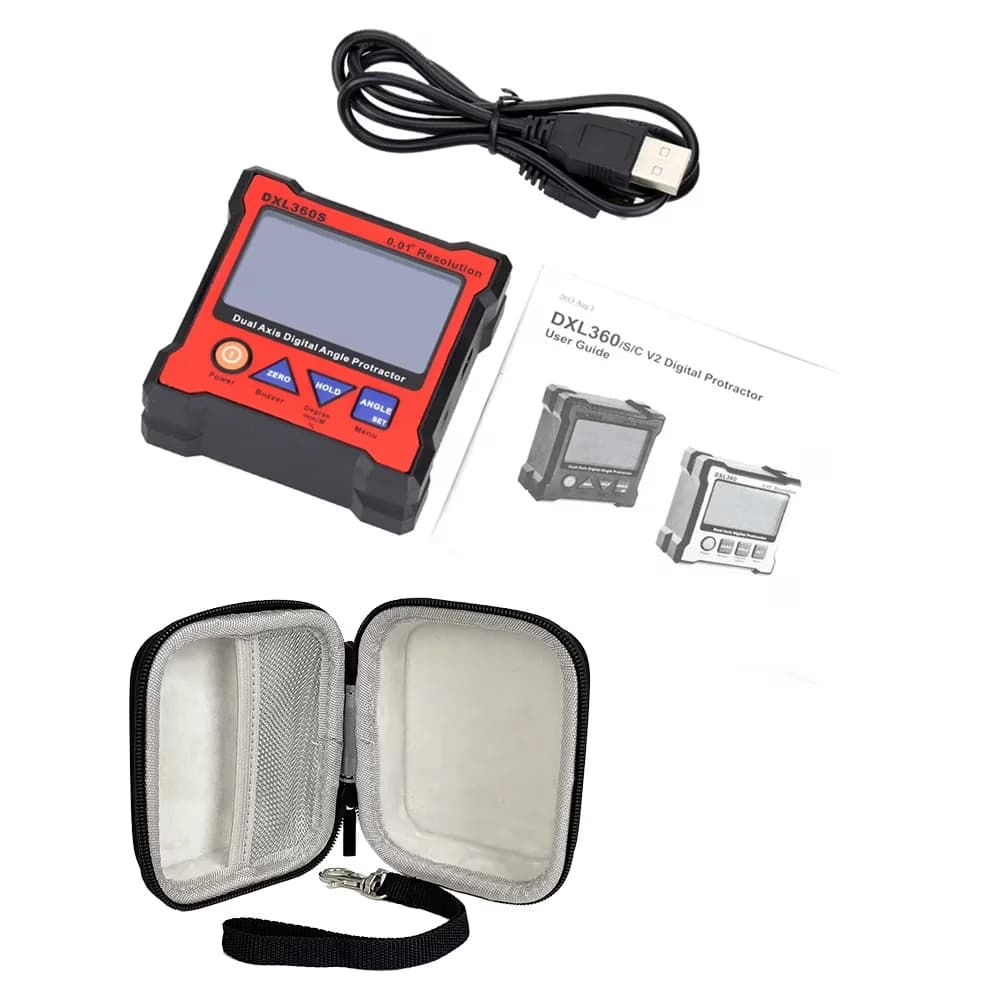 Measuring Layout Efficient with Battery, Magnetic, spirit level - Red 100 Model D4FDC8