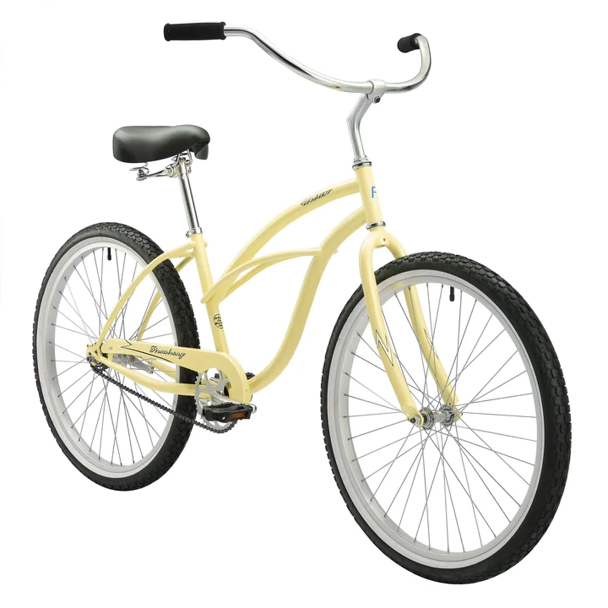 Modern Cruiser Bike with Adjustable Seat, Wheel measures 26? x 2.125?, 15-inch Bike Frame - White Model EEA5A3