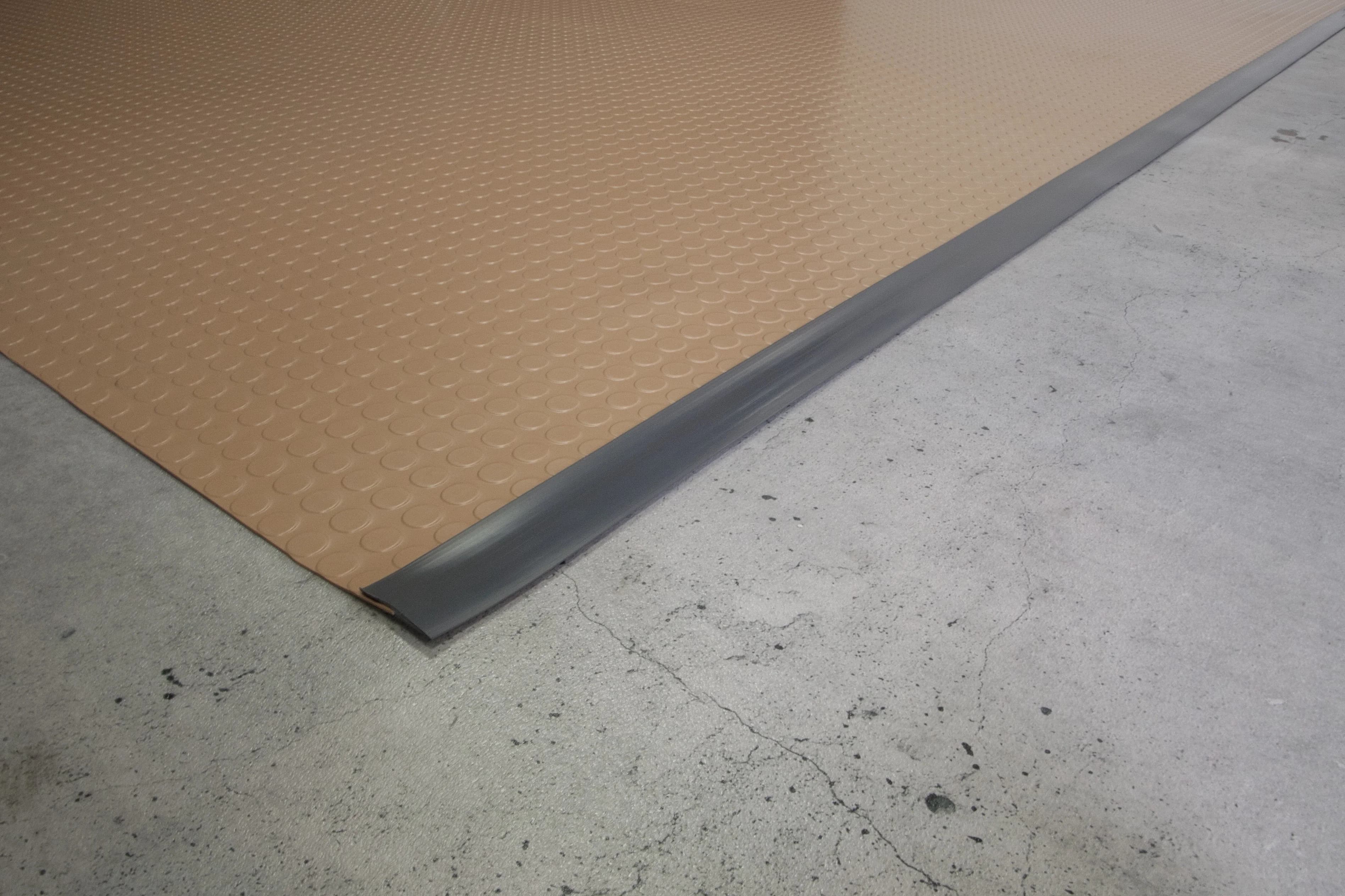 Grey Vinyl Flooring Vinyl Plank Flooring Modern with Easy To Clean, 25 ft. Edge Trim - Gray 25' Model CD55E0