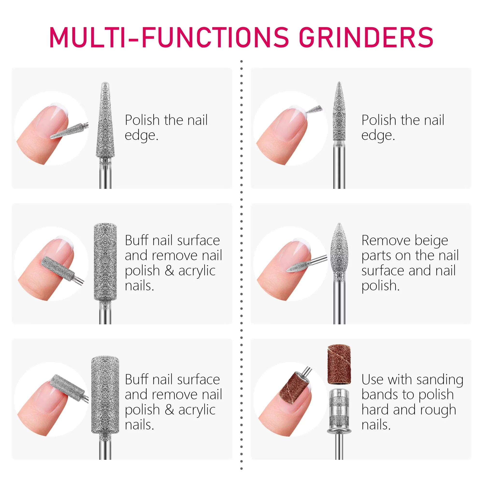 Innovative Power Tool with Lightweight, Multipurpose, Variable Speed - Pink Model 700421