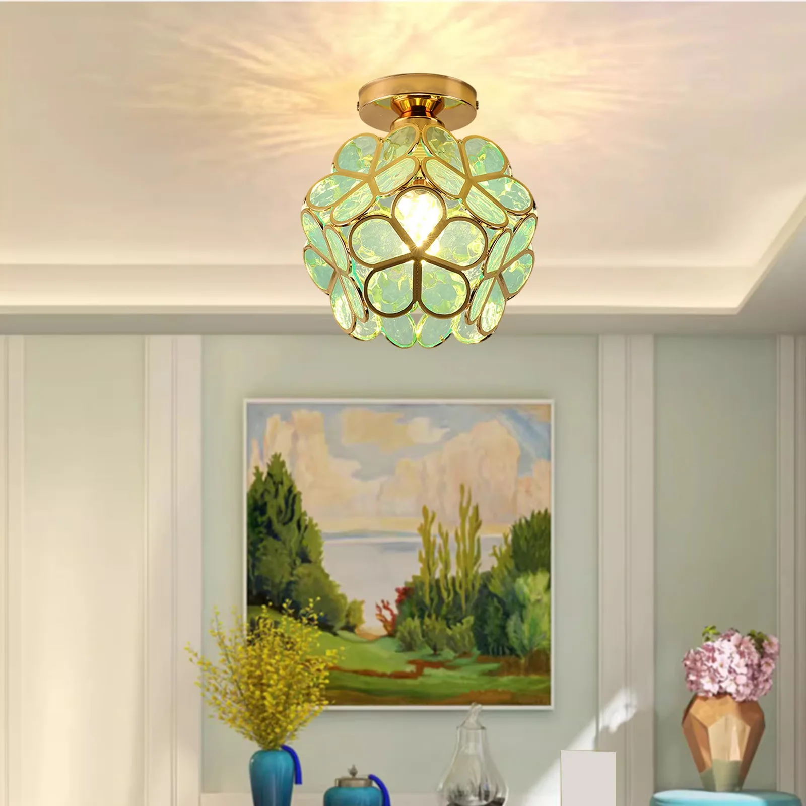 Ceiling Lights Fixture Innovative with Adjustable, Pleated - Multicolor for Home Model 576136