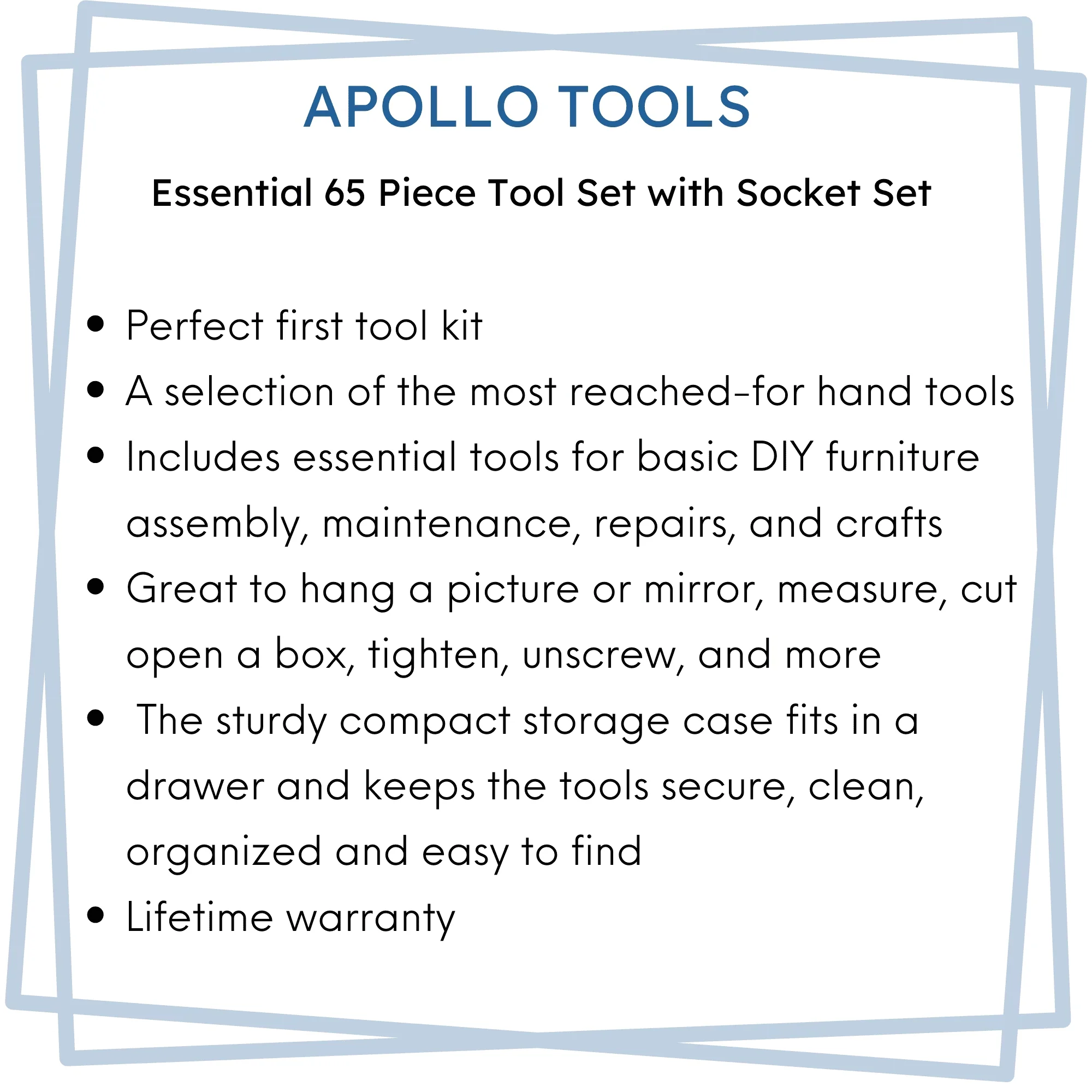 Hand Tool Set Stylish with Compact - Multicolor DT0001 for Home and Office Model 400E40