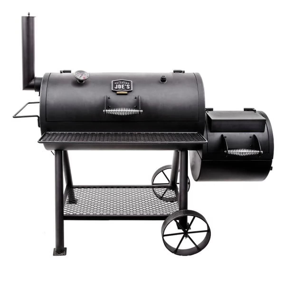 Classic Charcoal Grill with Heat Thermometer, Storage Rack - Heavy Duty Steel Model 7D4F29