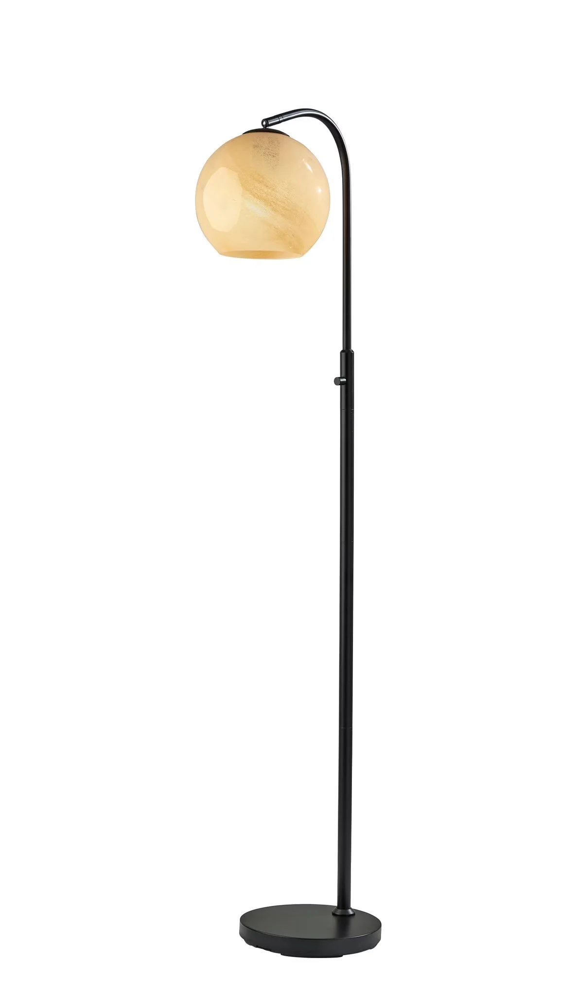 Floor Lamp Efficient with LED, Standard Lamps, Adjustable Head - Black Metal:60% Glass:30% Electric:10% Model BB76FF