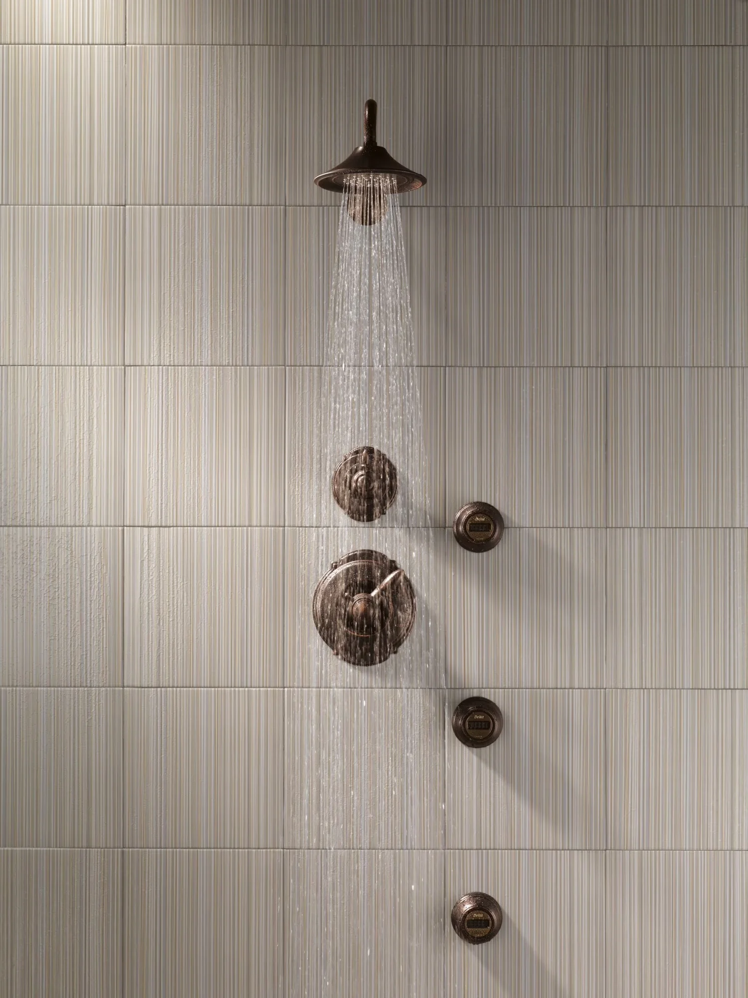 Stylish Shower Head with Three Spray Functions, 3-Spray Premium in Chrome - Model A89041