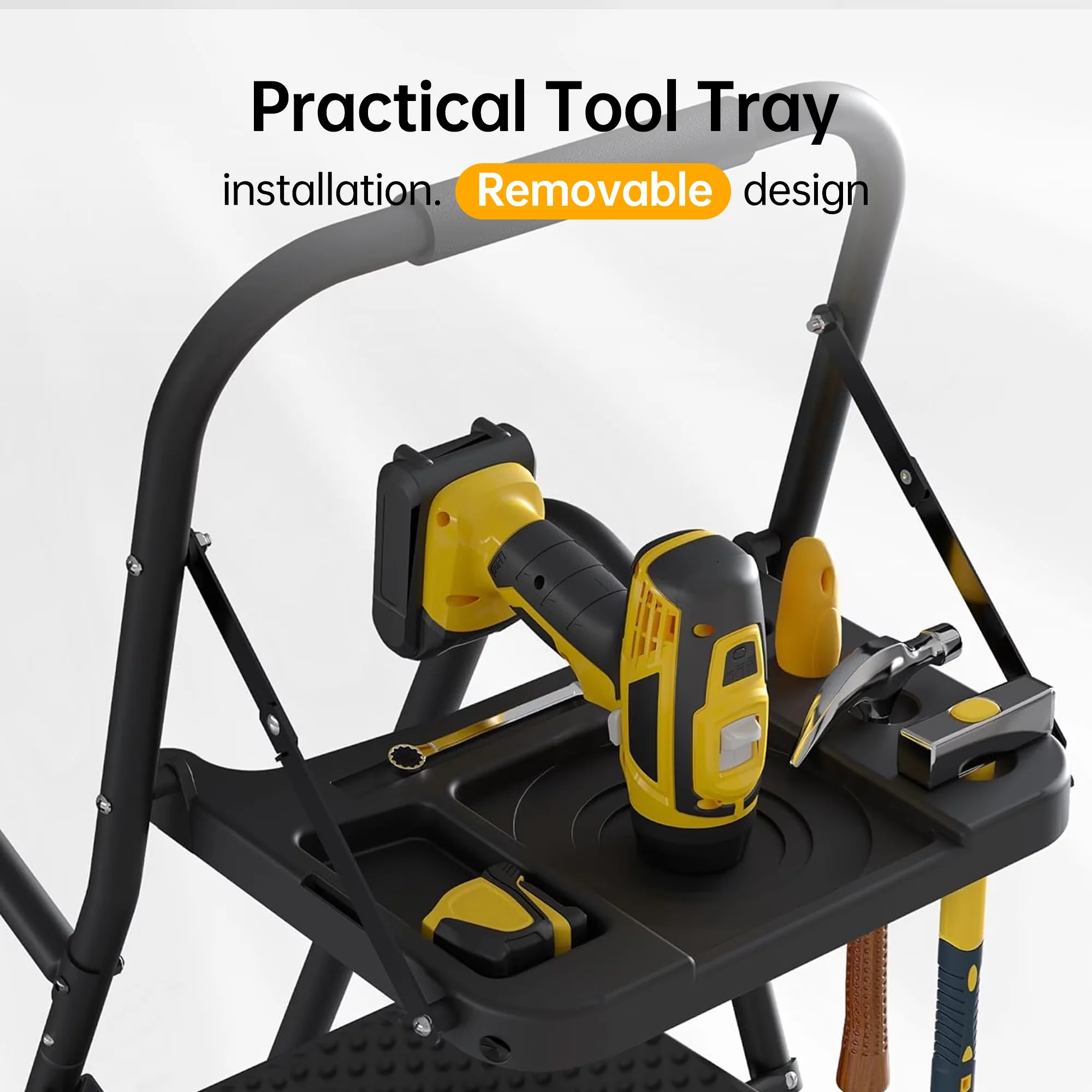 Modern Building Material with Easy To Clean, Metal Frame, Adjustable - Metal Black Model 321FE3