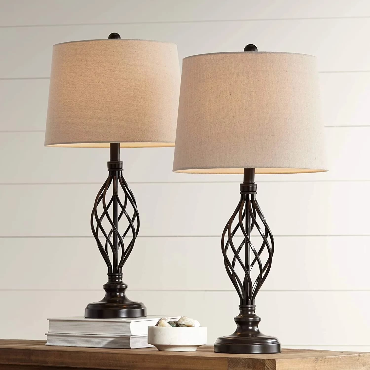 Innovative Lamp Set with Incandescent - Polyester, Fabric for Living Room, Bedroom Model 7365C9