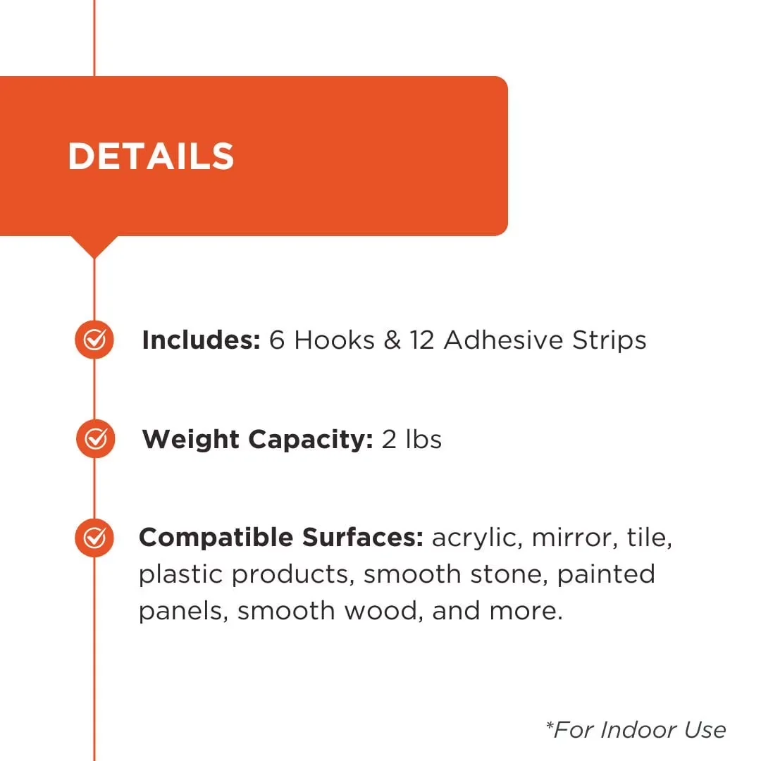 Modern Damage-Free Hanging with Easy-To-Use, No Gluing - Plastic Silver Model 5BE799