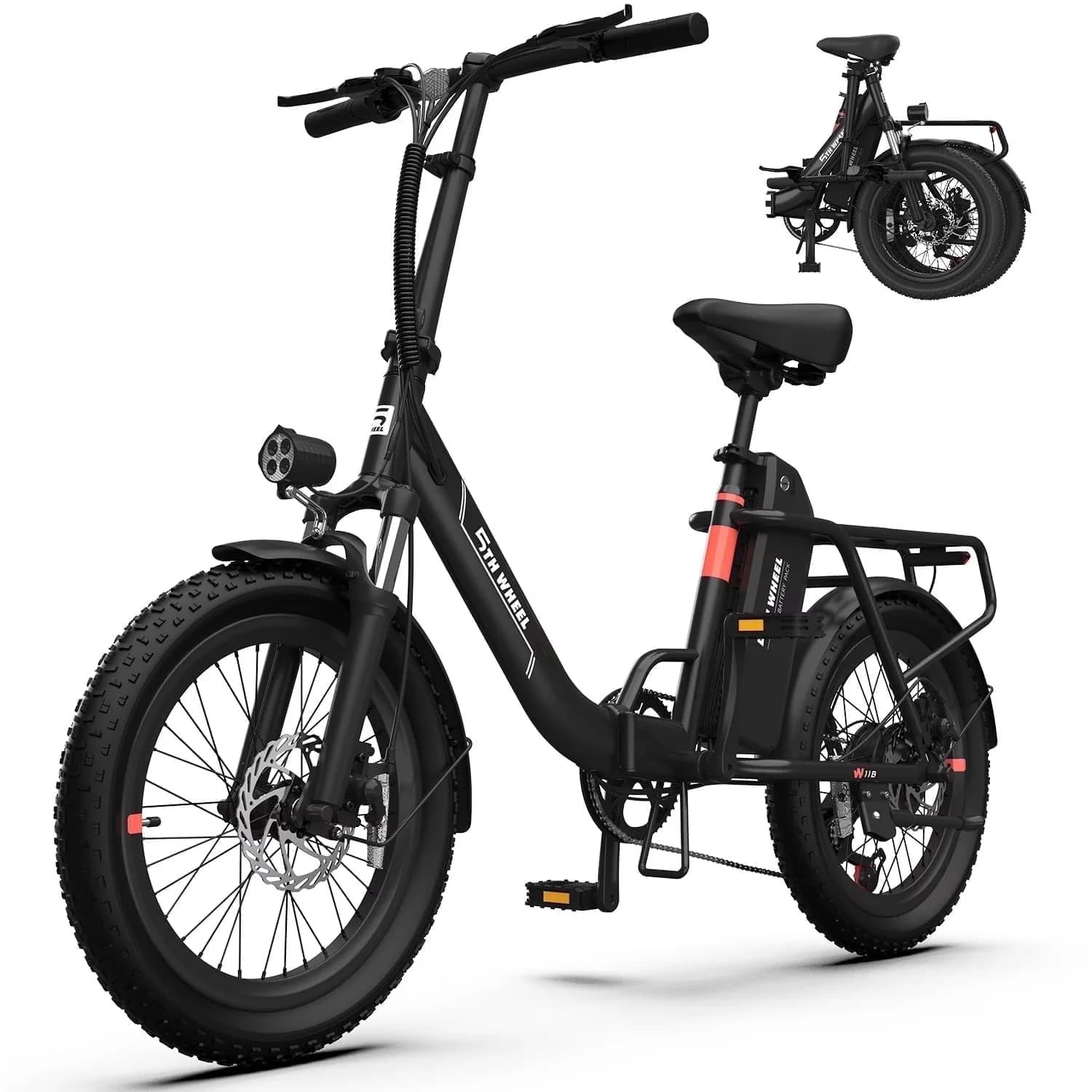 Versatile Electric Bike with 500W, 48V, Adjustable Handlebar Height - Black Model 1A73D0