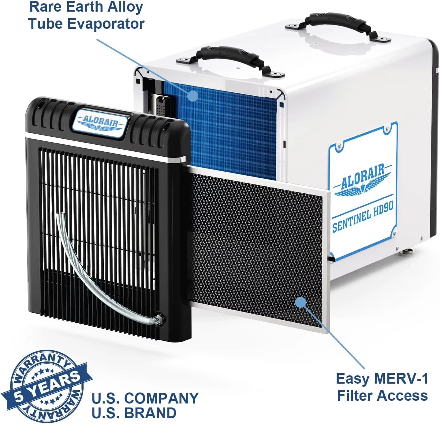 Efficient Dehumidifier with Remote Controlled, Automatic Defrost Control, Energy Efficient - White Model 3D2AAB