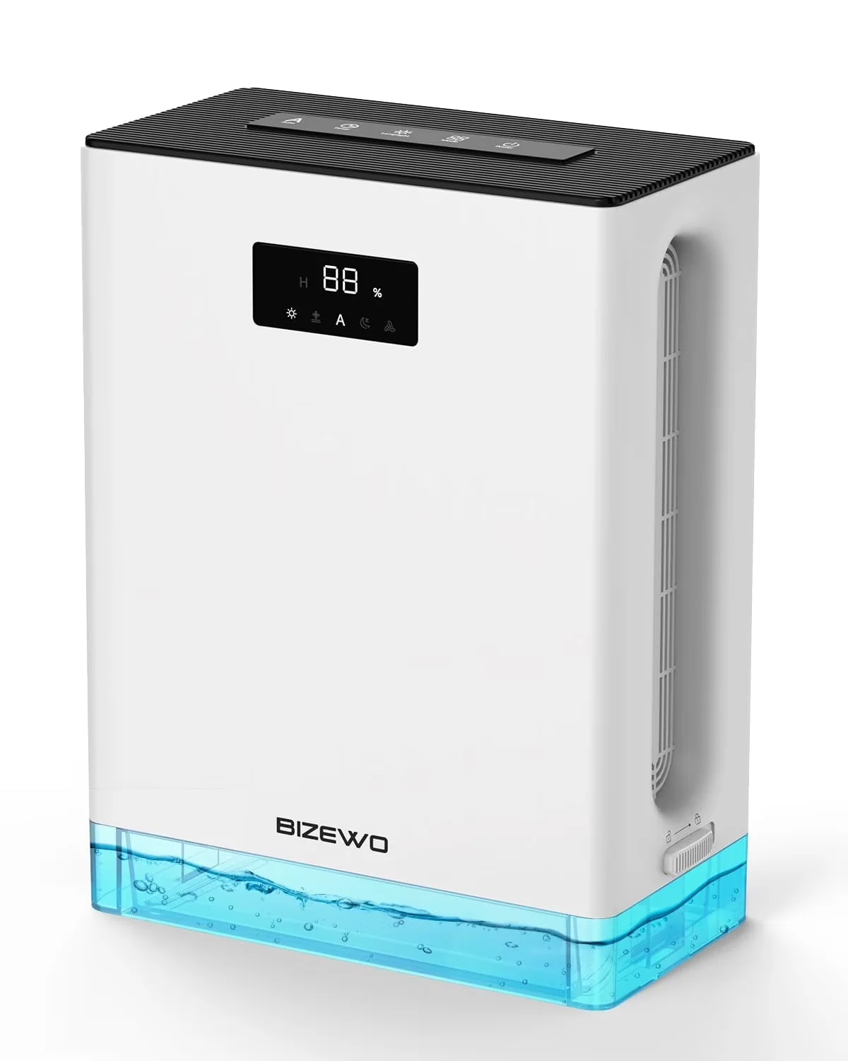 Versatile Dehumidifier with LED, Automatic Shut-Off for Home - Ergonomic Design Model 9B1B5D