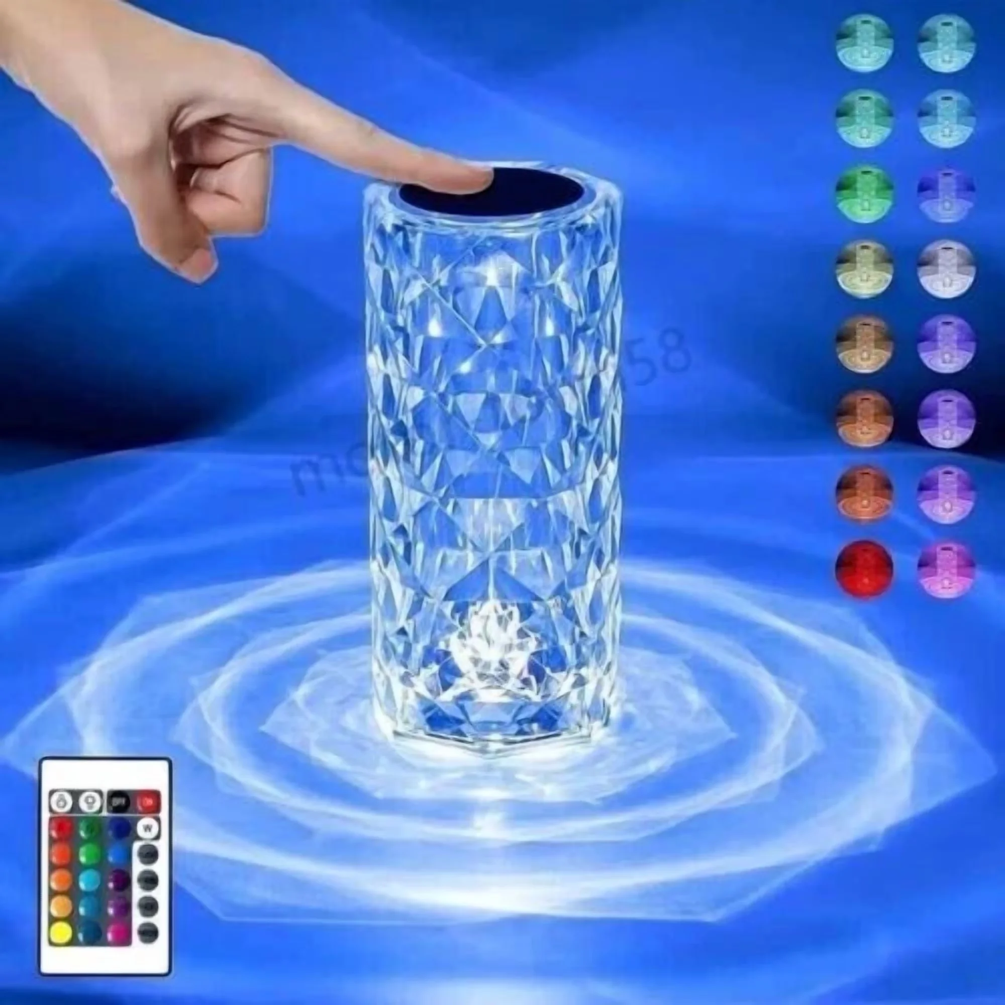 Classic Table Lamp with LED - Crystal - Contemporary Style Model D96D9F