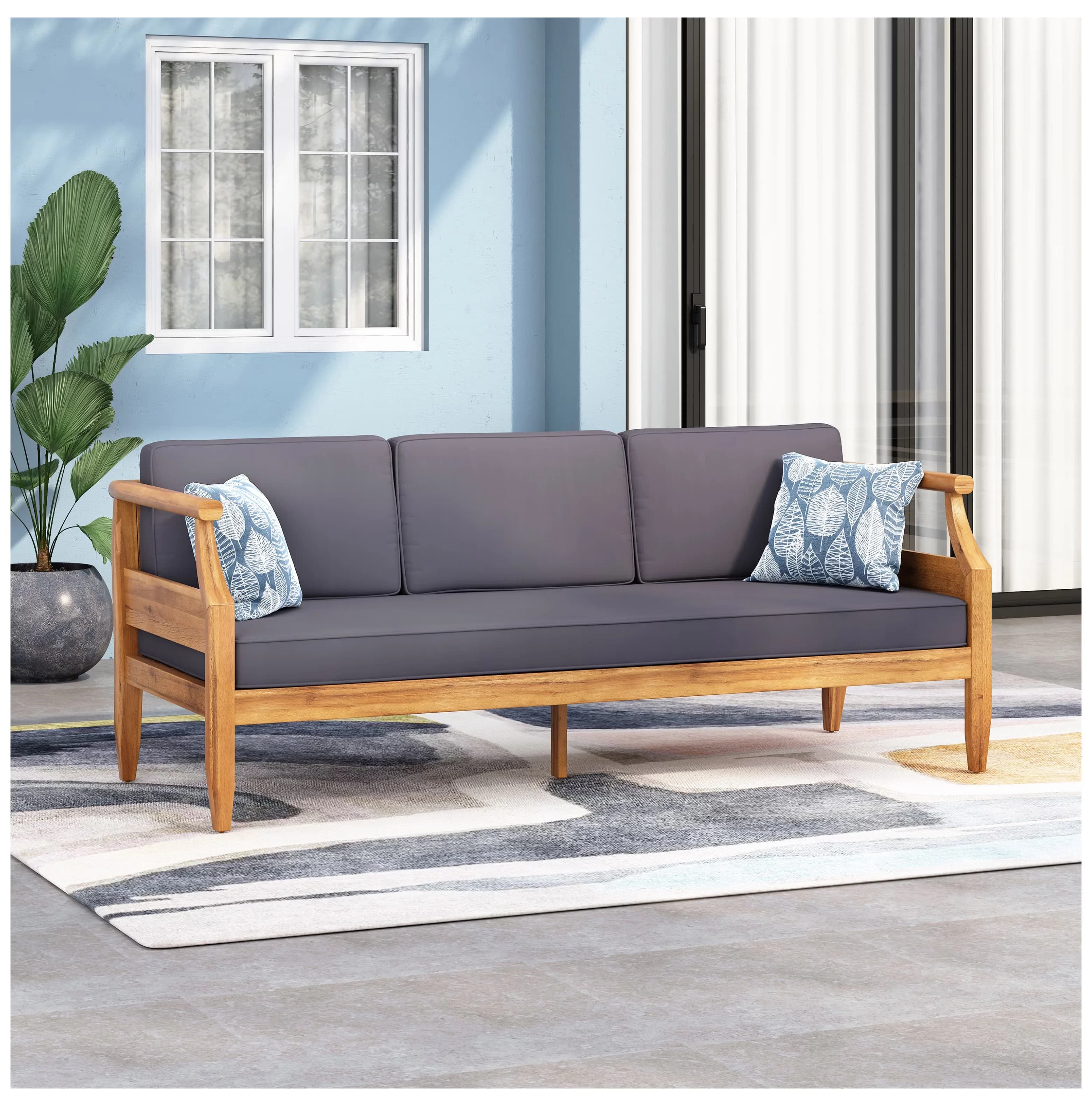 Outdoor Sofas Sectional Reliable with Modern, Water-Resistant - Wood ASTON Model 5EE517