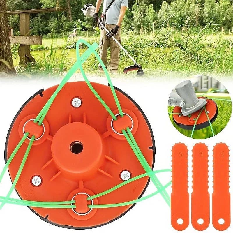 Stylish Replacement Parts Accessory with Universal Replace Trimmer Head for Garden - Model 1900F9