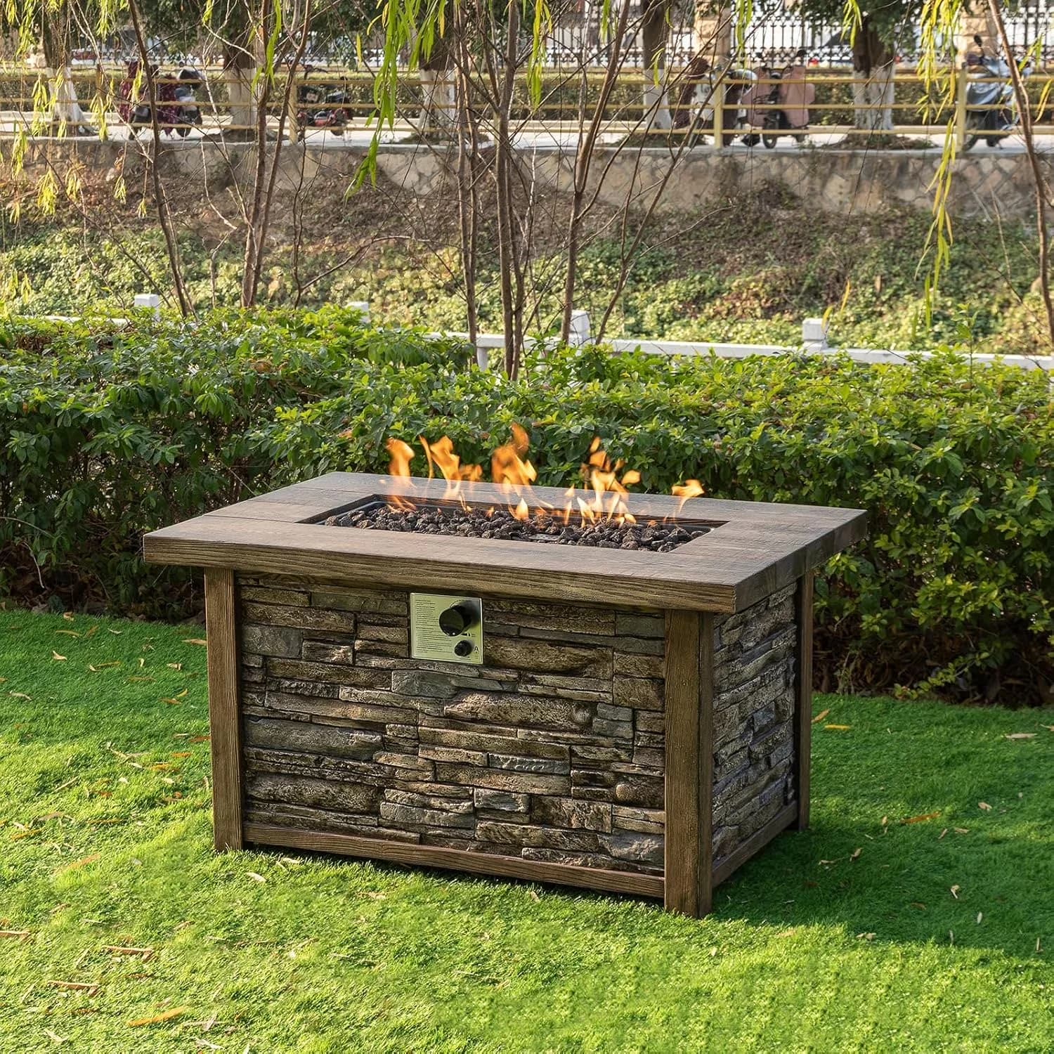 Classic Outdoor Heating with 50000 BTU, Adjustable Flame - Brown Terrafab, 1 Model 2325EF