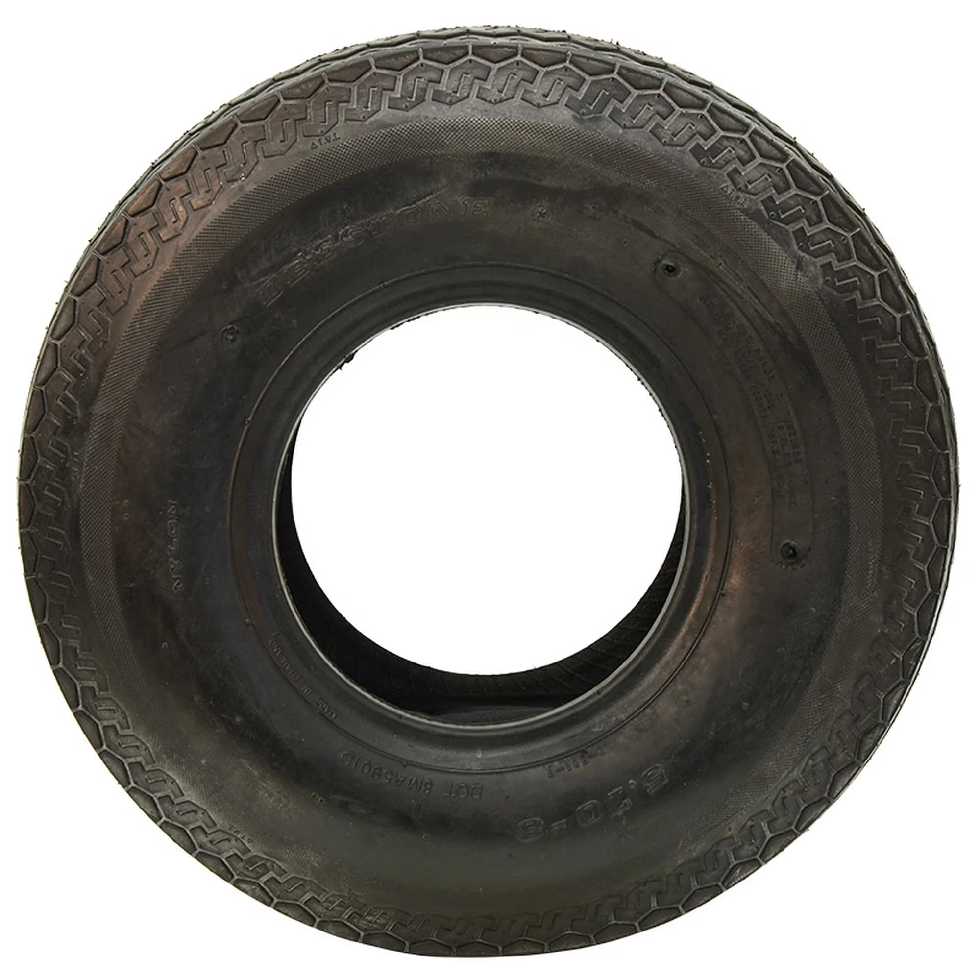 Modern Trailer Tire with Fits Multiple Makes And Models, Bias construction - Model 68A182