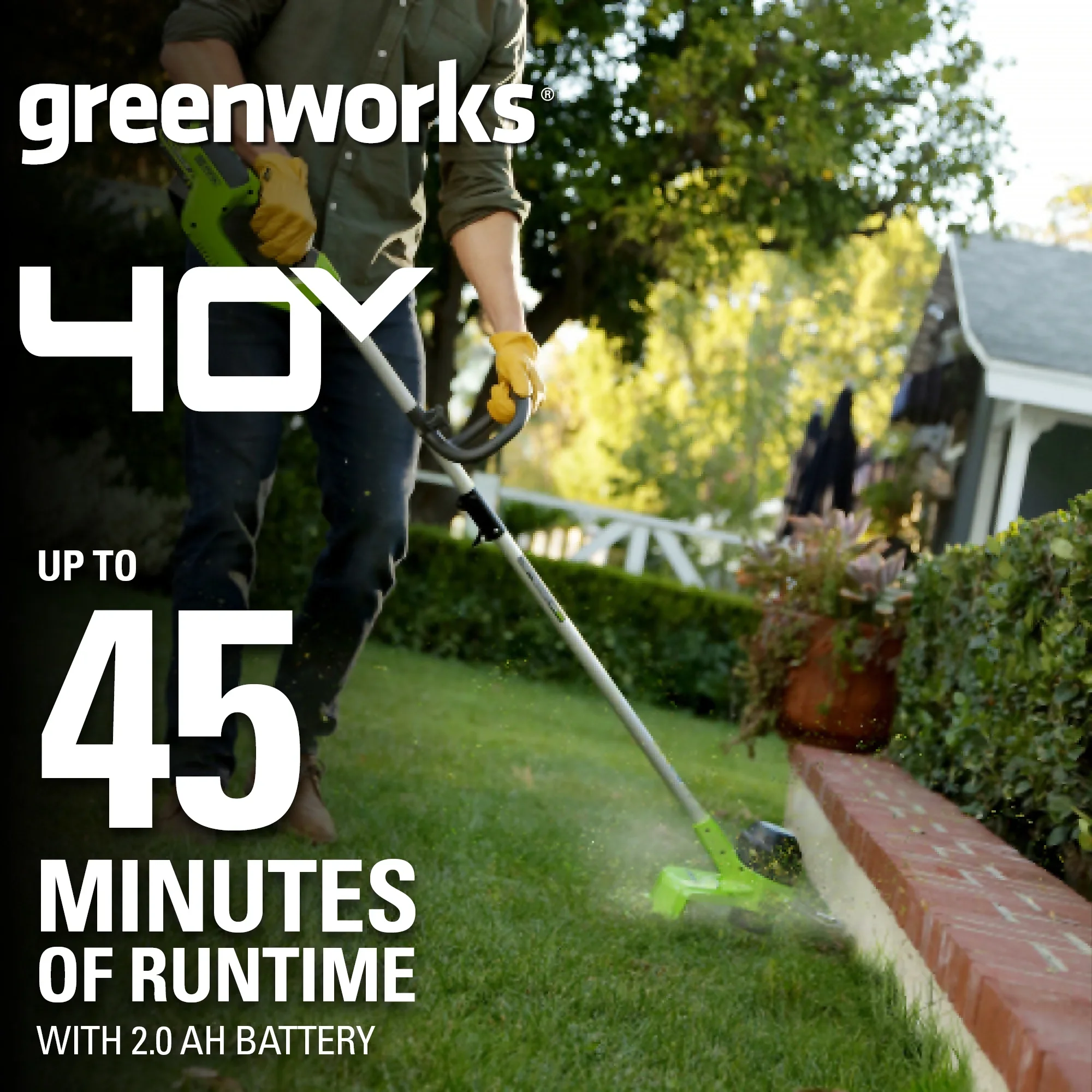 Compact String Trimmer with Battery, 40V, 40V 12" - Contemporary Style Model 3B7DB7