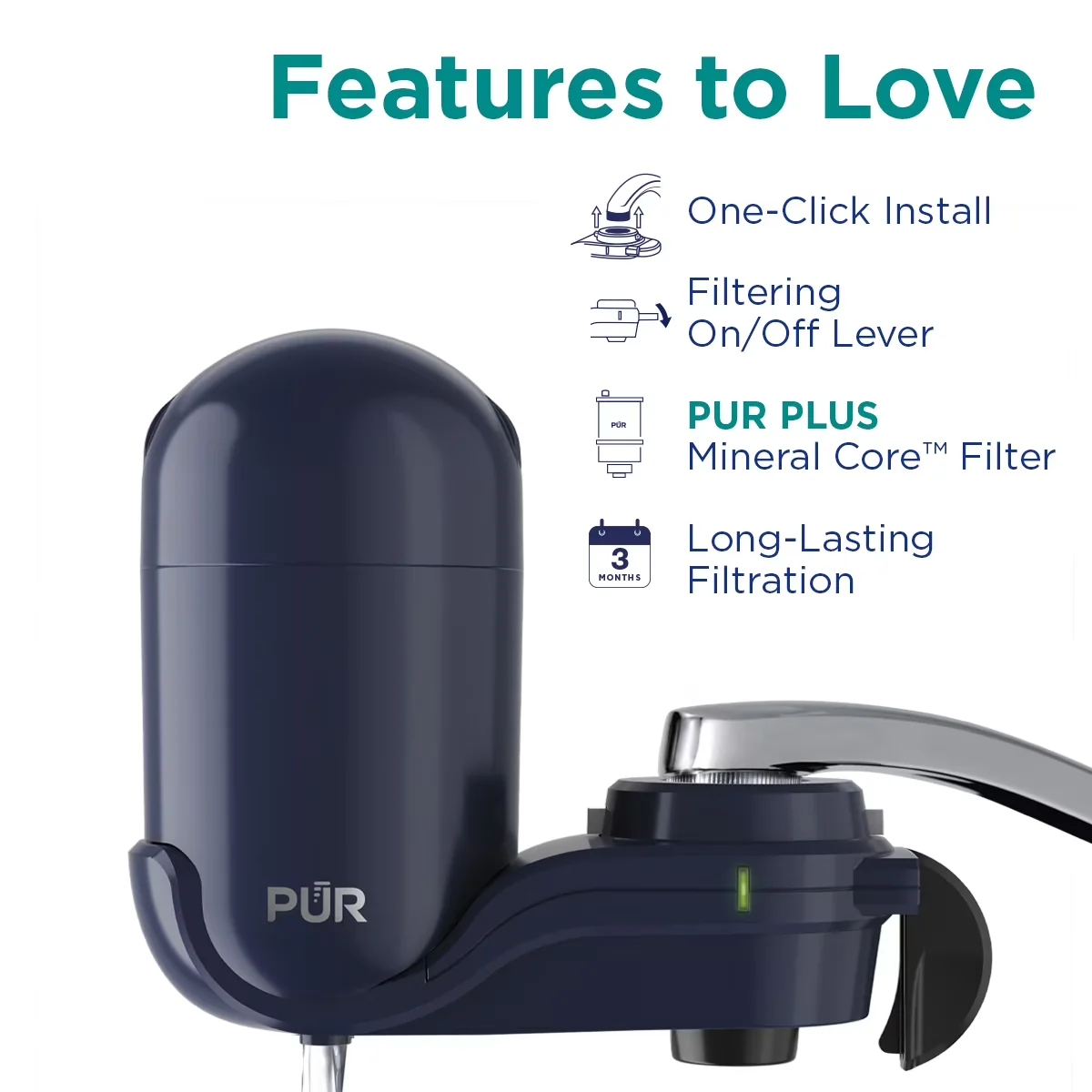 Water Filtration Classic with Sensor, Twist And Lock Design, Bypass Valve - Plastic Model 24DD3A