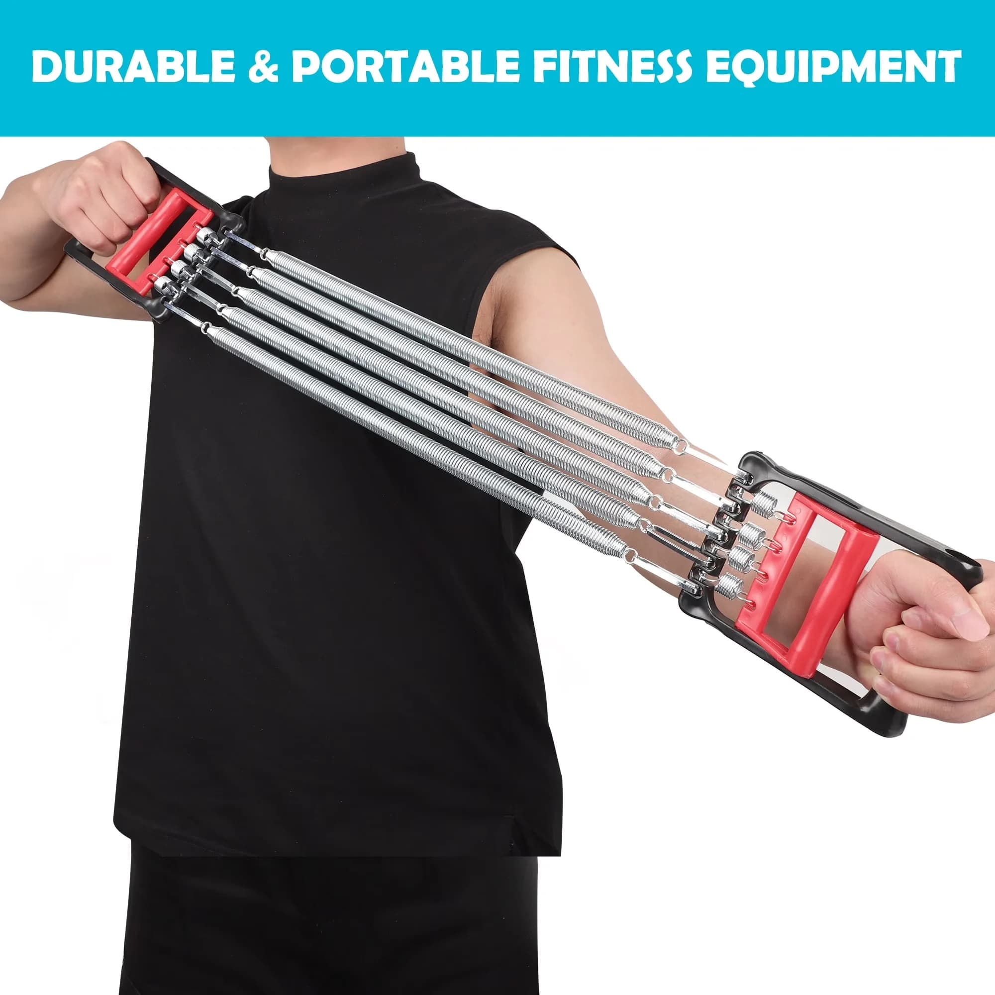 Classic Home Gym Accessory with Adjustable Straps - Metal,Plastic Silver Model 6A039F