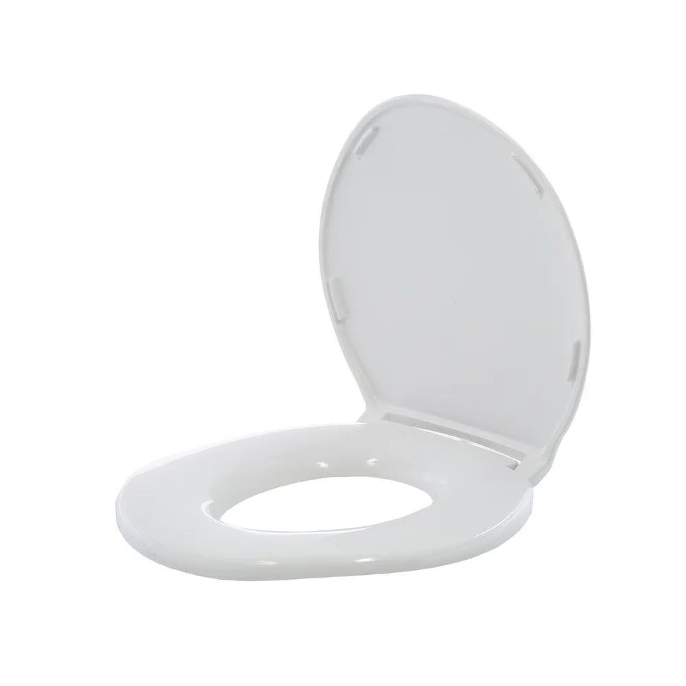 Toilet Seats And Lid Sleek with 6W, Easy Installation, Cover - Plastic White Model B6FBD7