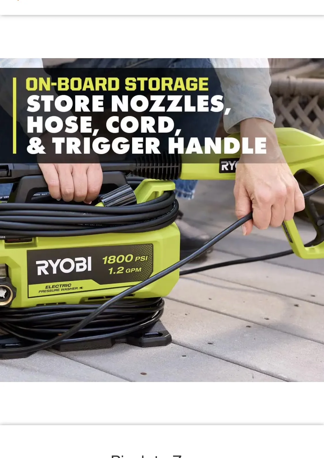 Reliable Pressure Washer with Quick Connect Tips, Chemical / Detergent Injection - Model 7F0DFE