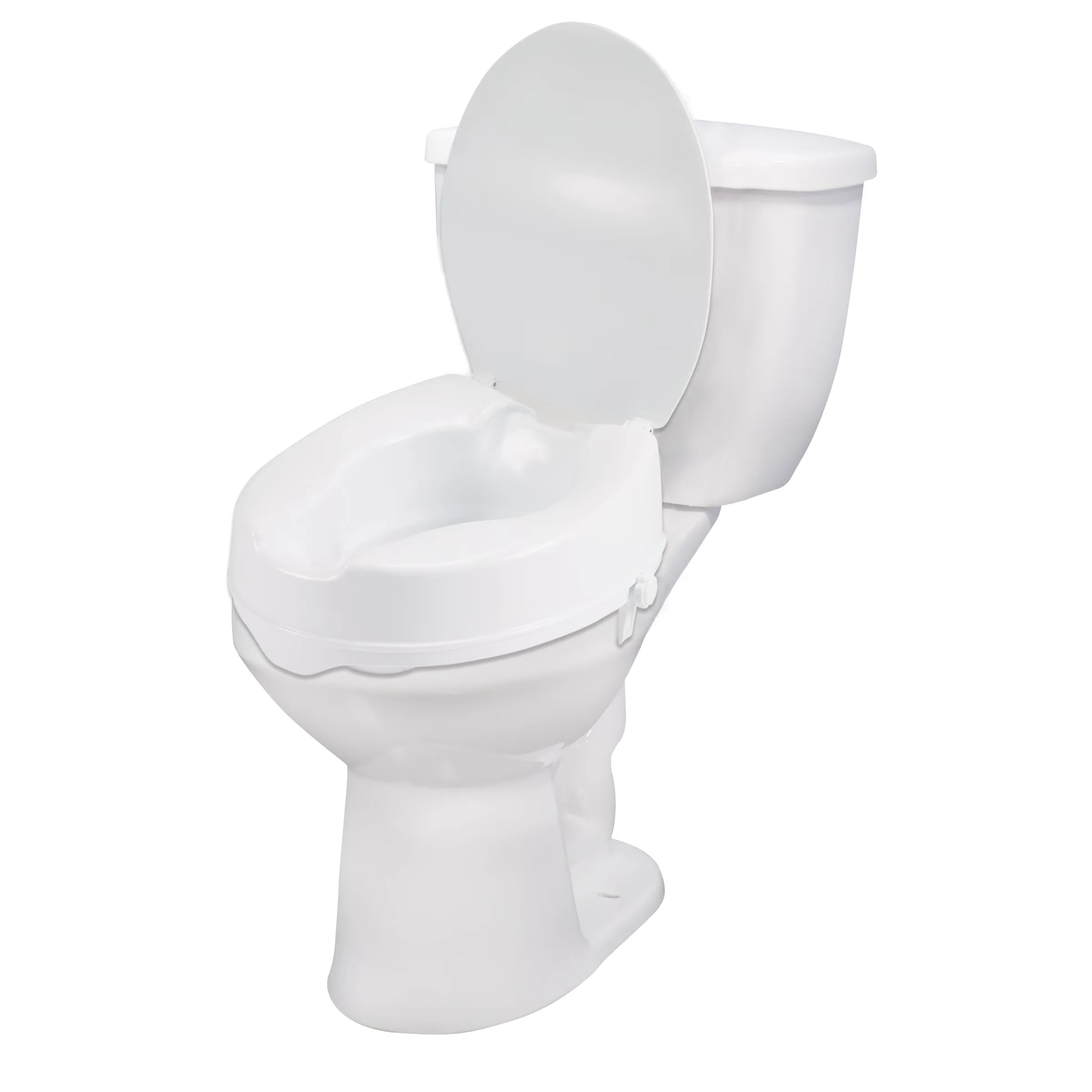 Professional Toilet Seats And Lid with Lockable, No tools required for installation - Plastic White Model 614F2F