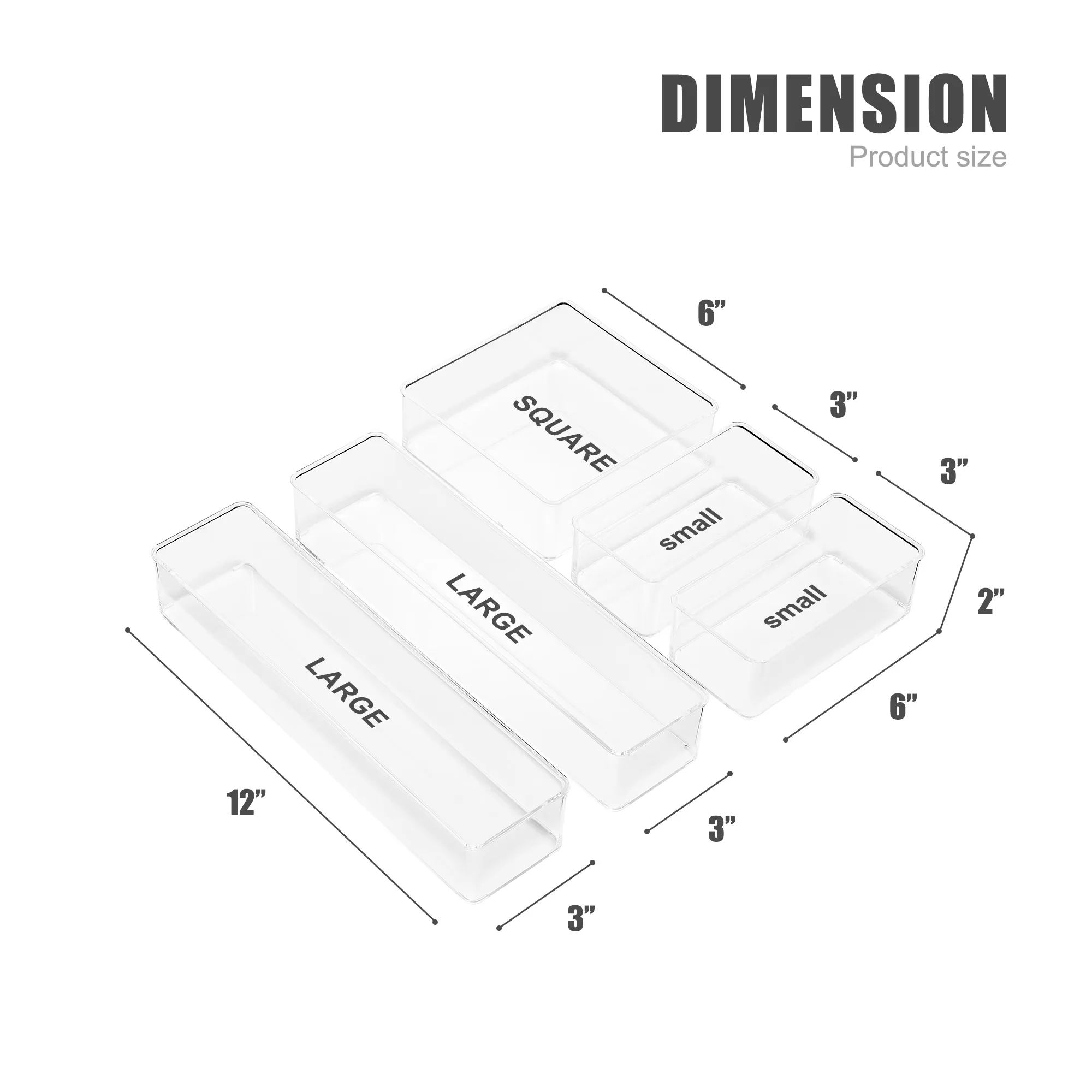 Garage Storage Supply Efficient with Clear Drawer Organizer Set - Clear Plastic for Office Model 5A38CE
