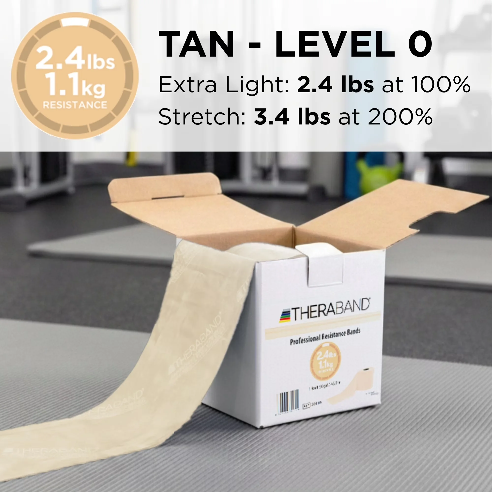 Versatile Home Gym Accessory with Anti-Slip, Extra Light, Tan - Beige Latex Model 88138E