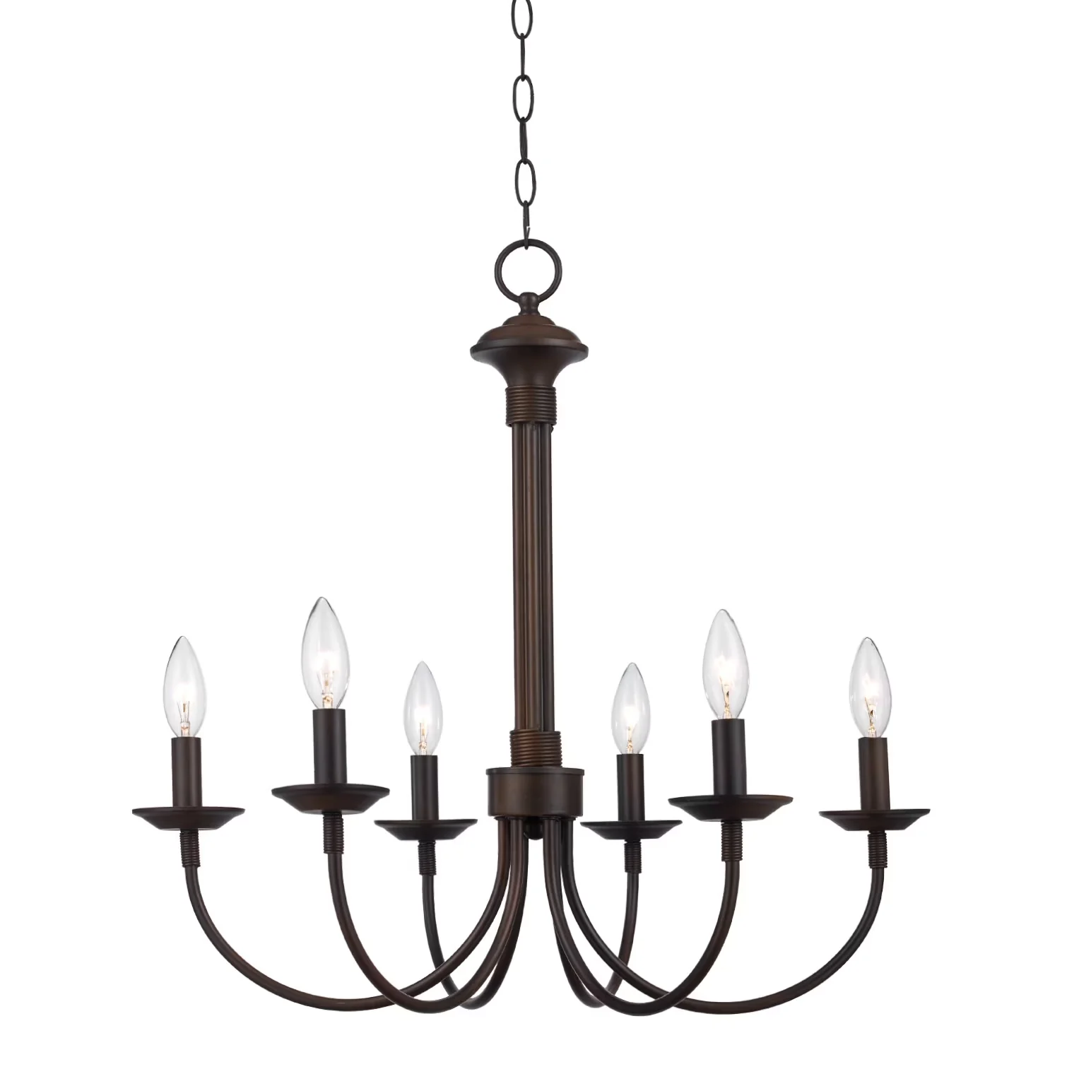 Quality Ceiling Lights Fixture with Incandescent, Traditional - Bronze Metal Model 46E315