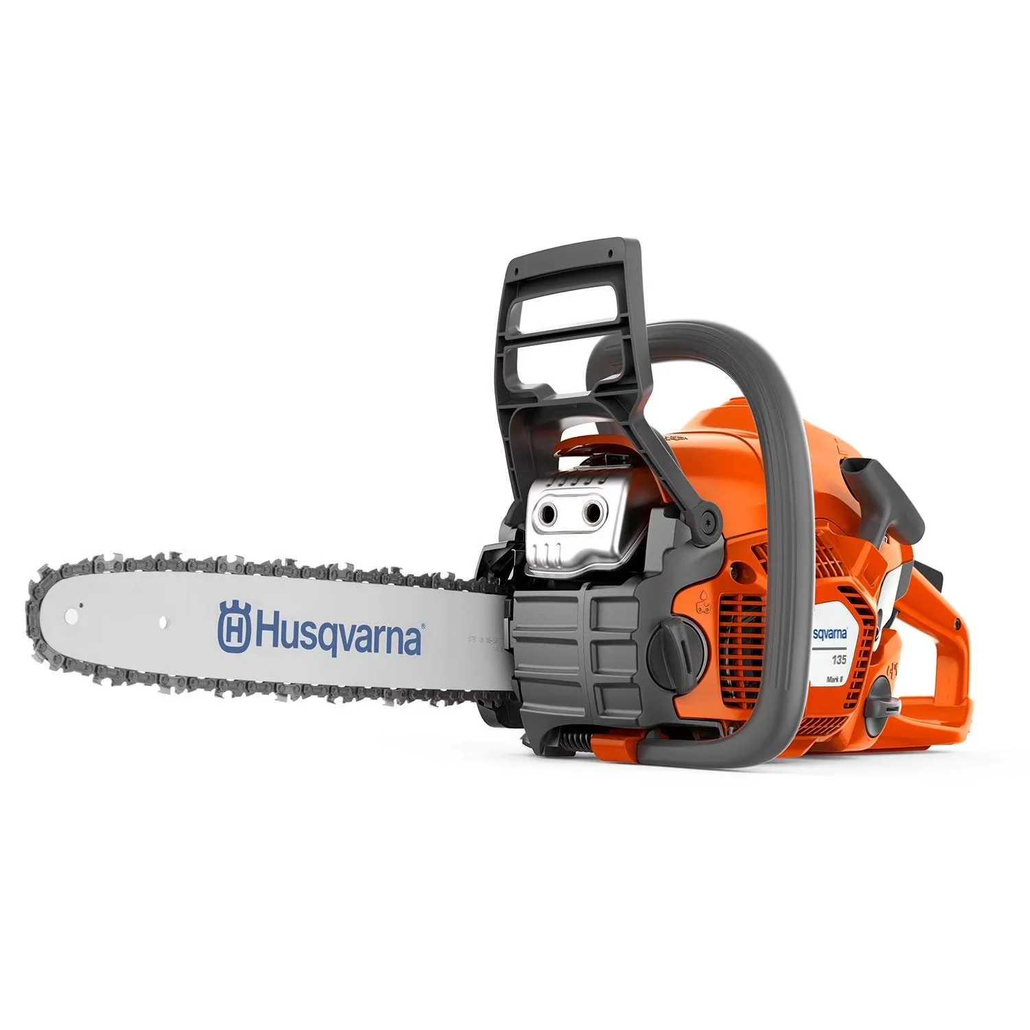 Durable Chainsaw with Automatic Chain Oiler, Gas 135 Mark II, 2.1 HP - Orange Model A53BCE