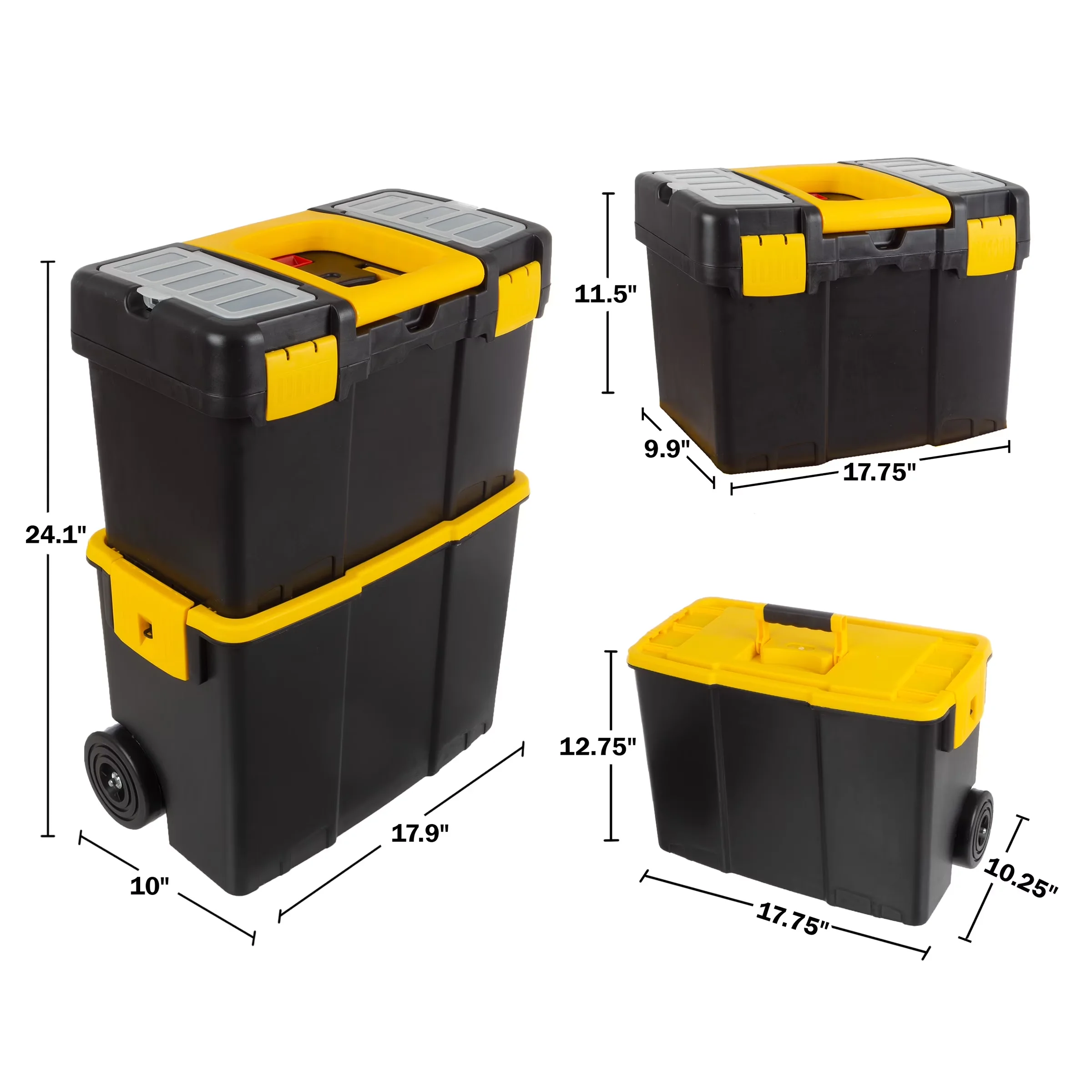 Durable Toolstorage with Portable, MATERIALS - Plastic., Portable Tool Box - Plastic Model 872ACE