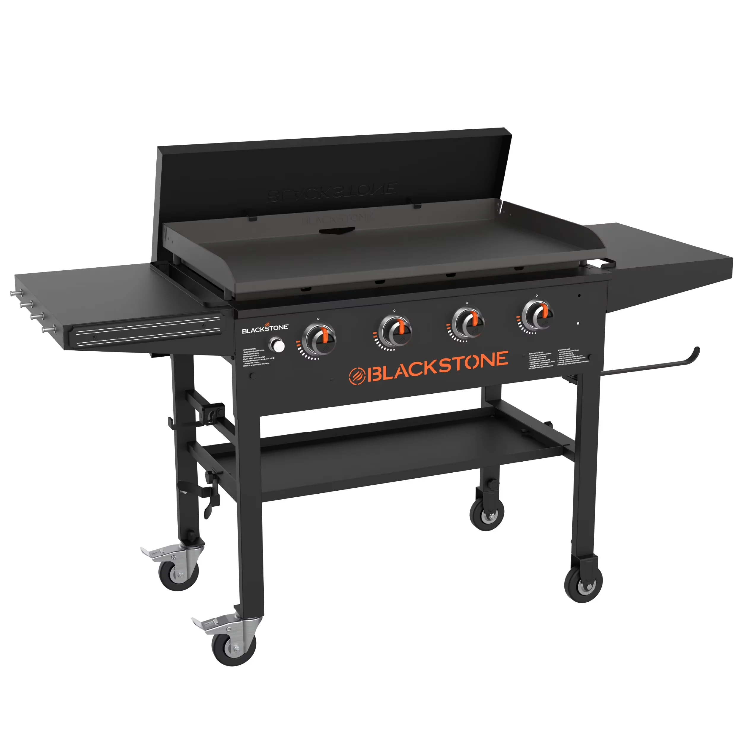 Versatile Flat Top Grill with Tool Holder, Hard Cover - Original - Ergonomic Design Model DFEF42