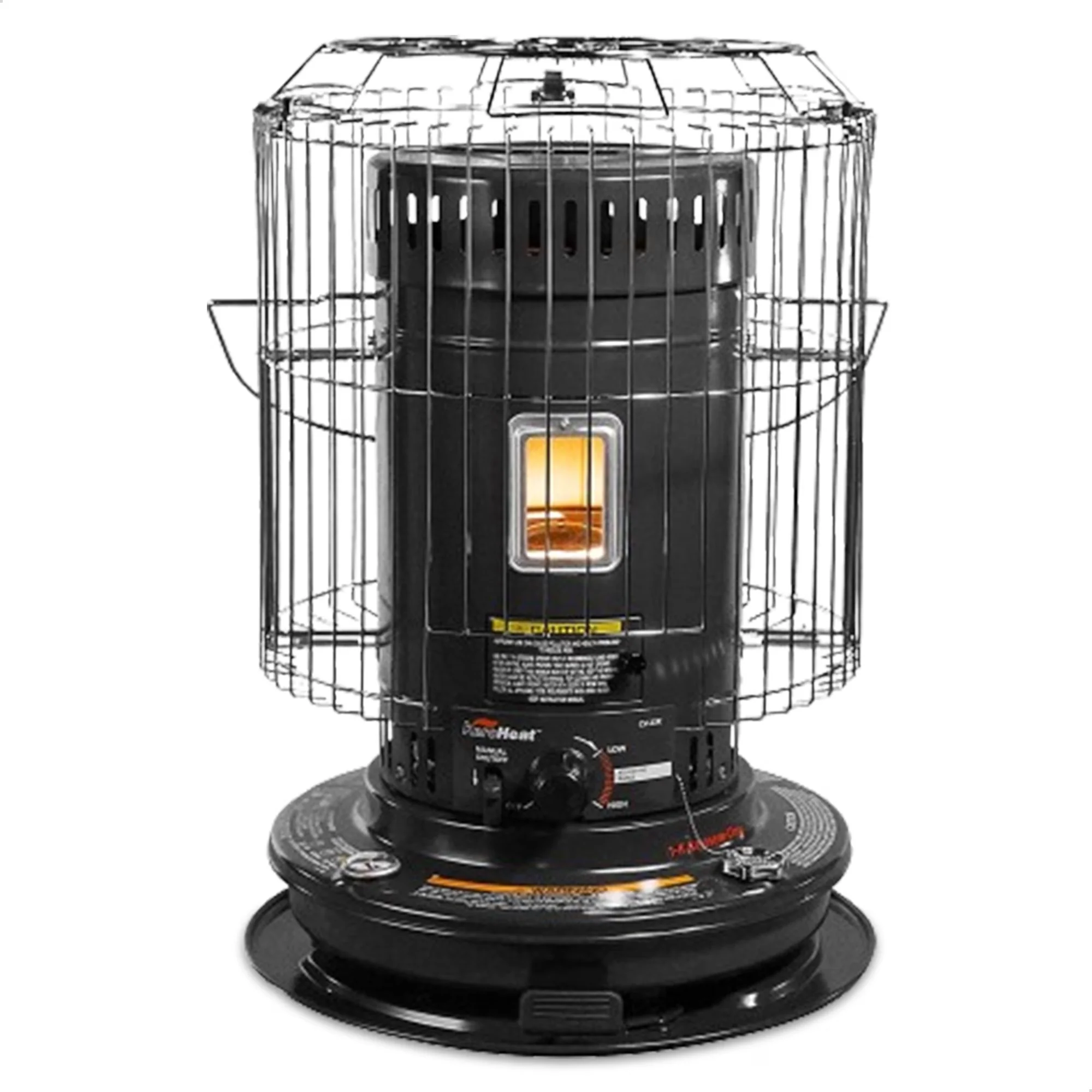 Compact Portable And Electric Space Heater with 23500 BTU, Automatic Shutoff, Fuel capacity: 1.9 gallon - Black Model 33CCA7