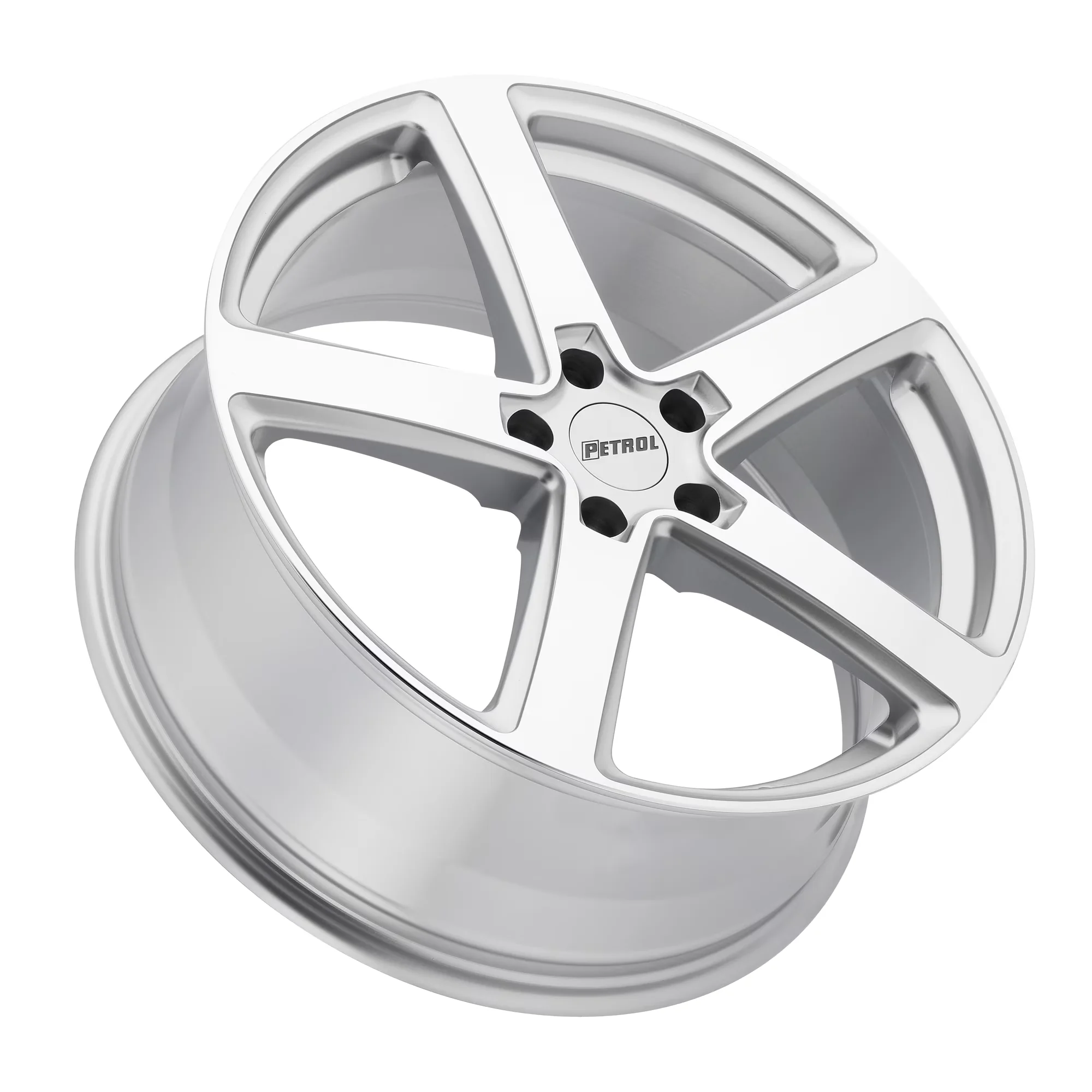 Wheels And Rim Versatile with Machined Cut Face Finish, Aluminum P2A 17X8in Silver - Silver W/ Machined Cut Face Aluminum Model 332838